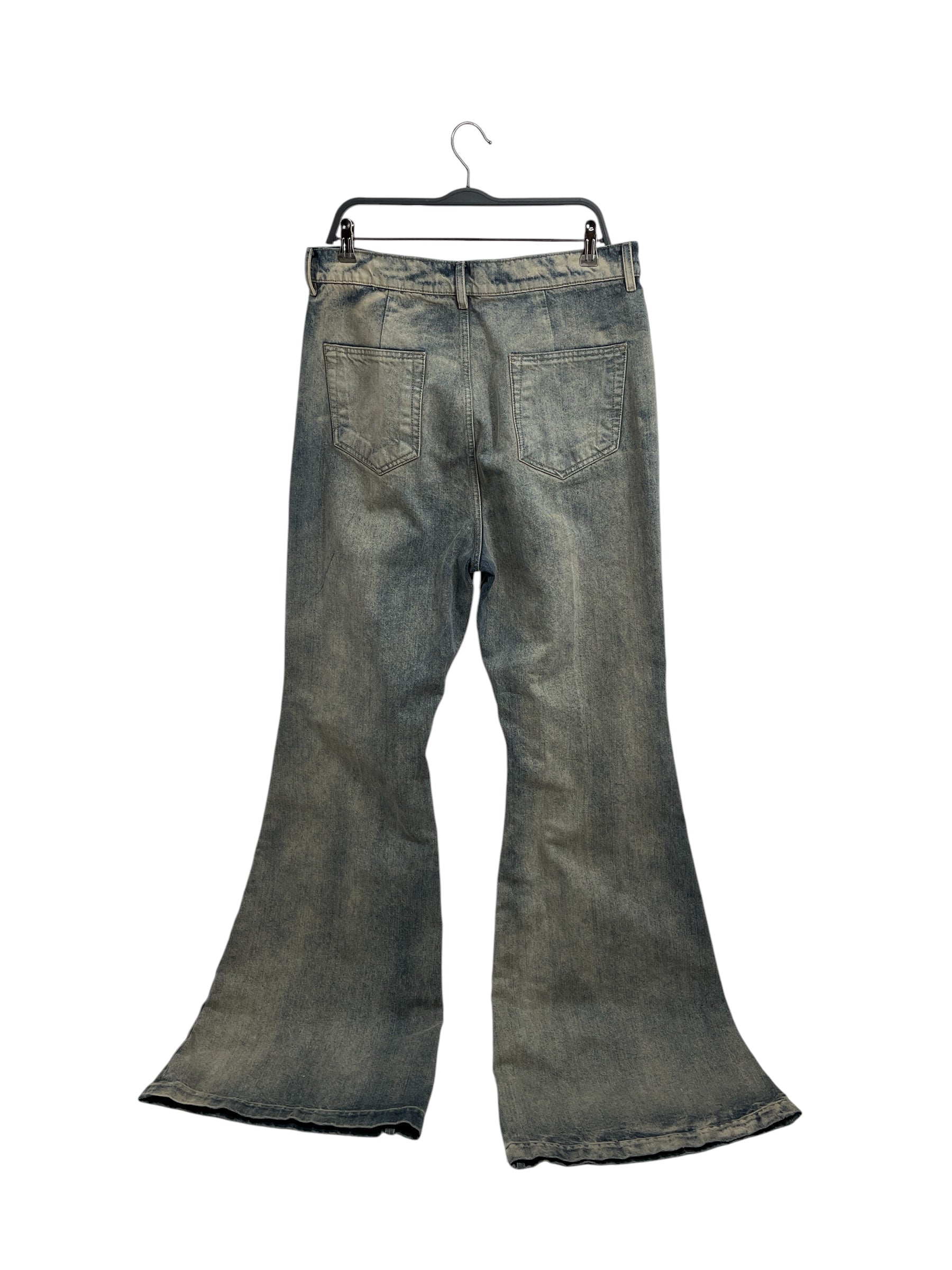 Rick Owens/Bootcut Pants/34/Denim/IDG/Button Fly/DIRT HUSTLER BIAS CUT view 2