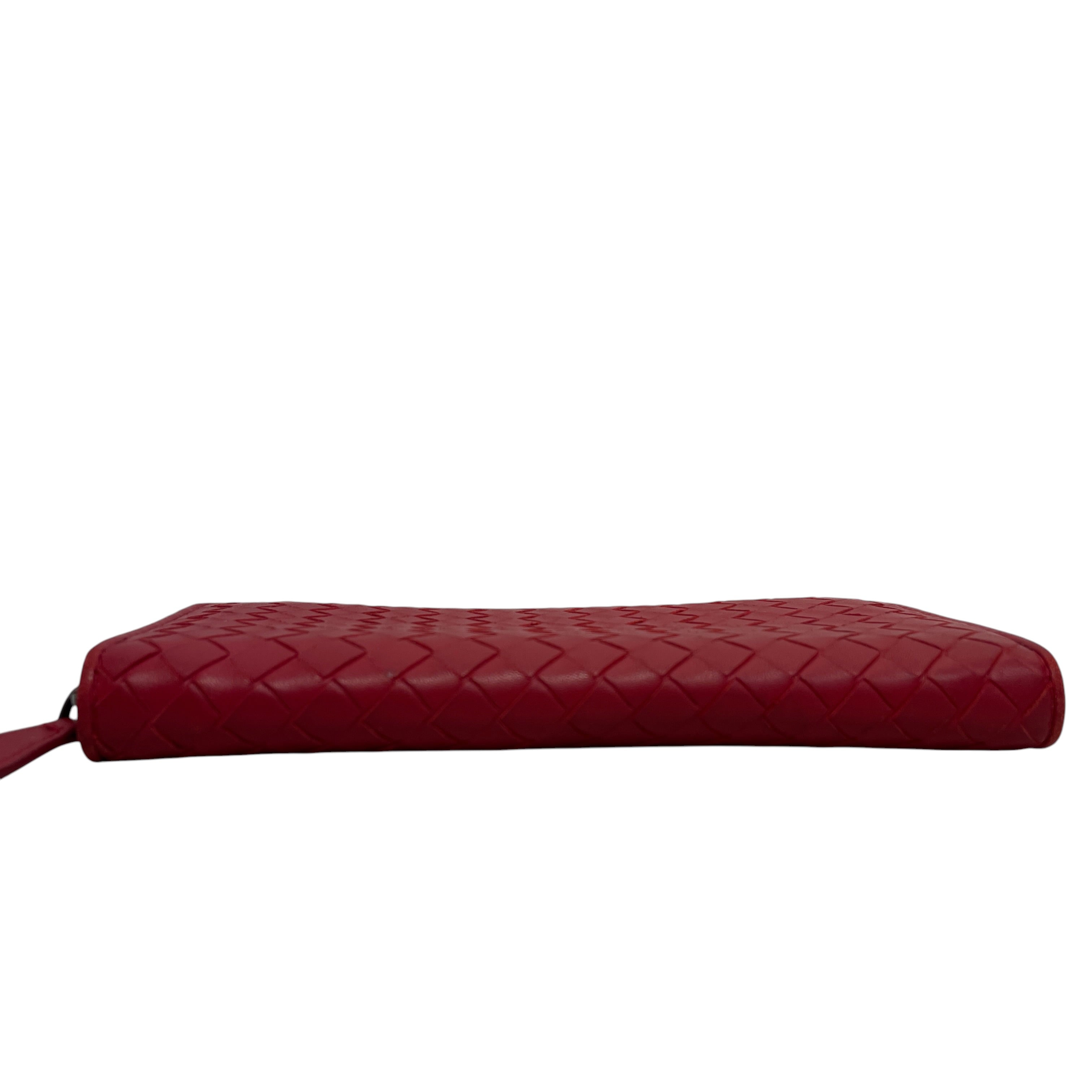 BOTTEGA VENETA/Long Wallet/Leather/RED/L's/ view 3
