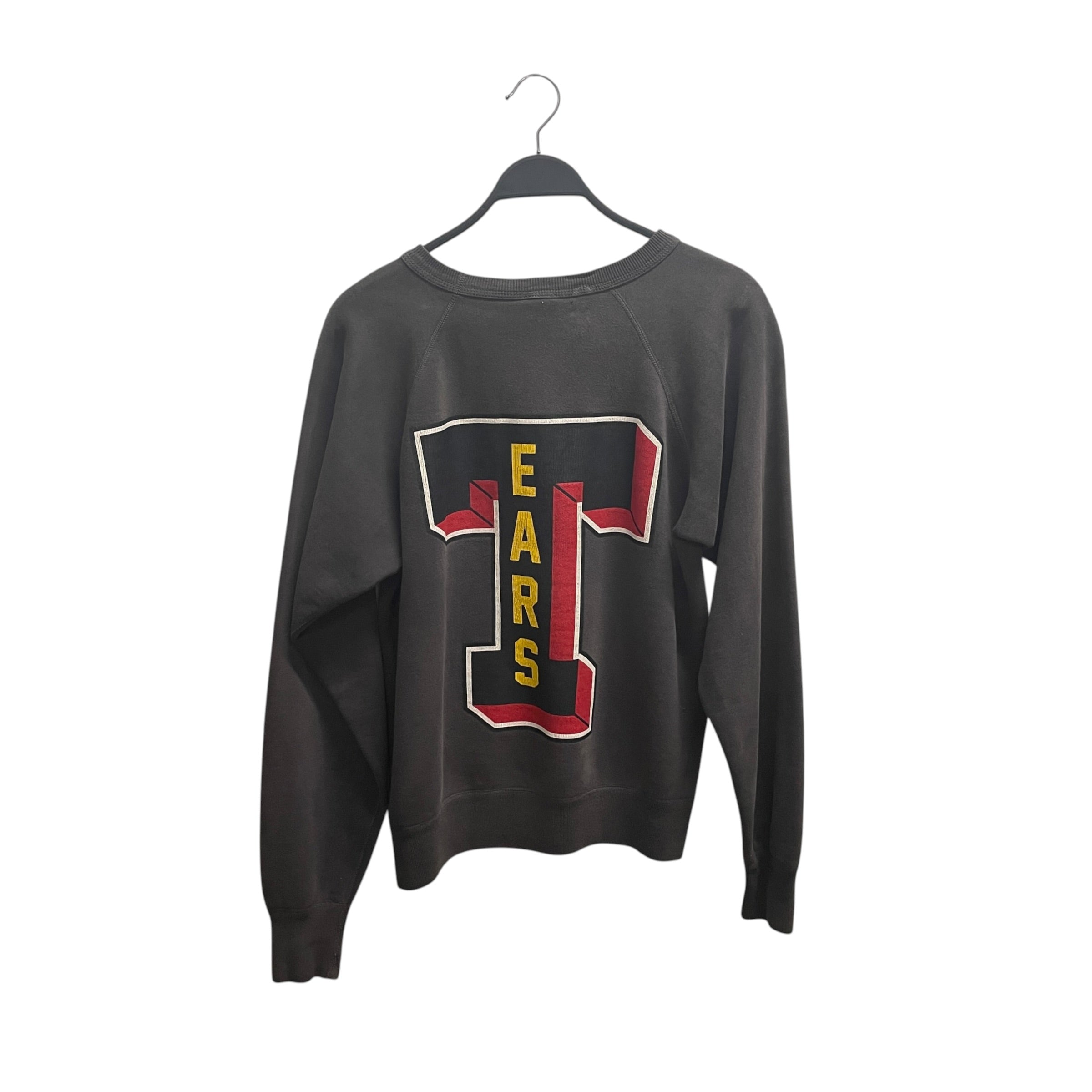 SAINT TEARS/SAINT MICHAEL/DENIM TEARS/Sweater/S/Cotton/GRY/BIG "S" FRONT/"SAINT" view 1
