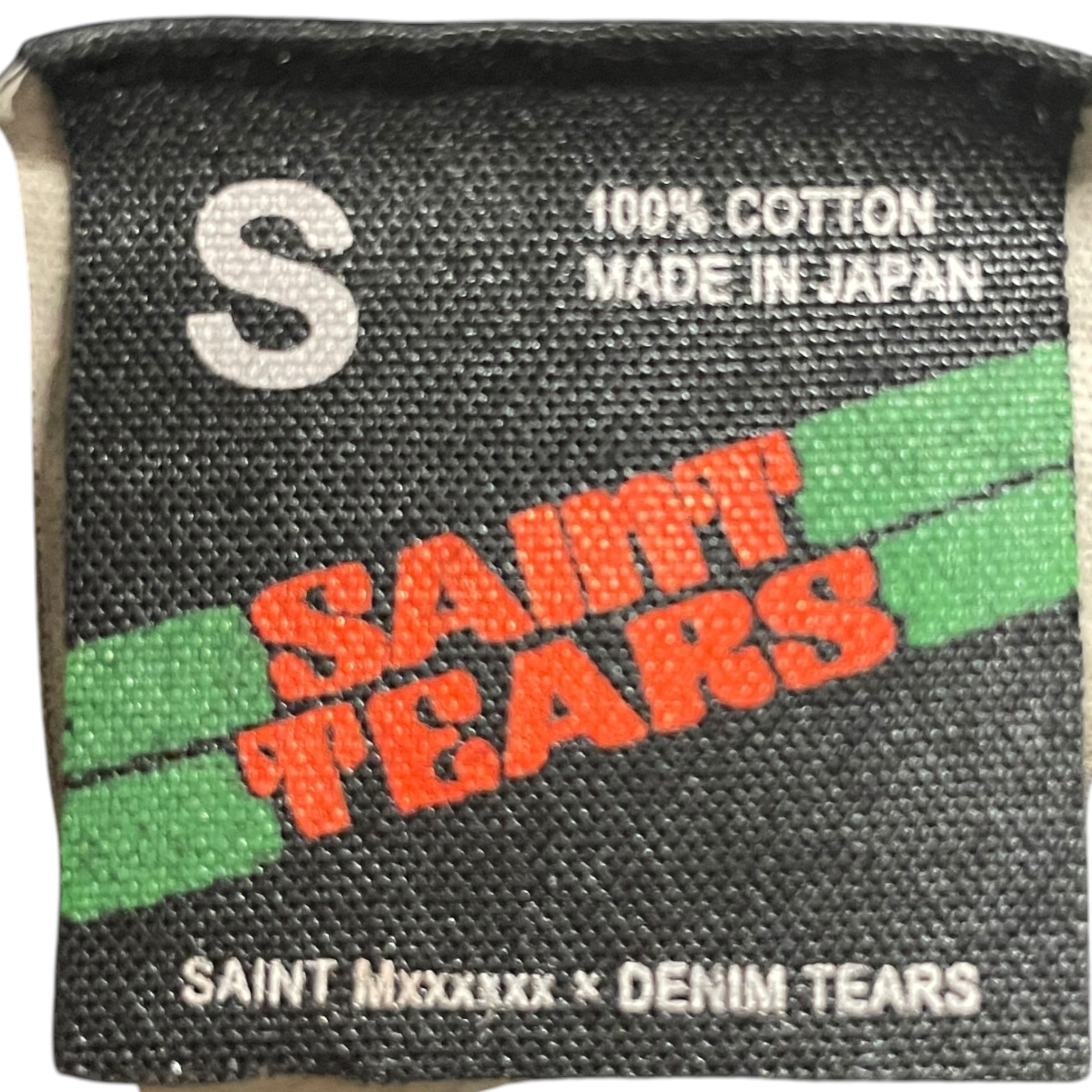 SAINT TEARS/SAINT MICHAEL/DENIM TEARS/Sweater/S/Cotton/GRY/BIG "S" FRONT/"SAINT" view 3