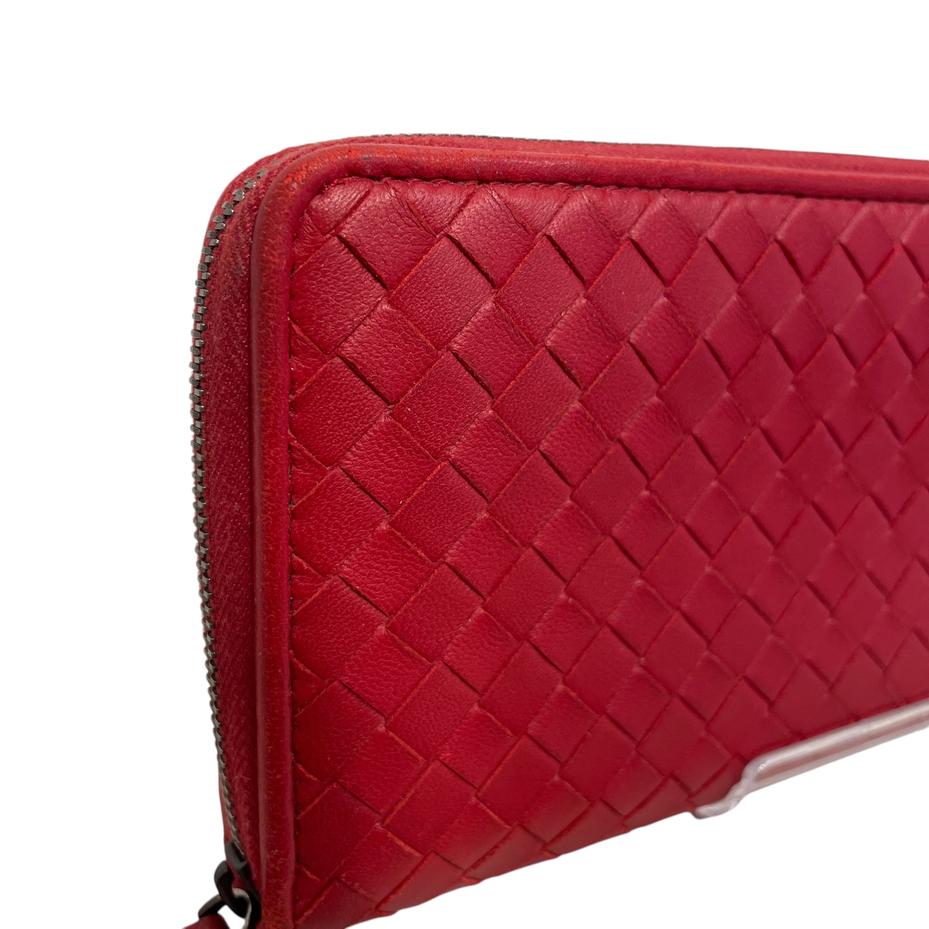 BOTTEGA VENETA/Long Wallet/Leather/RED/L's/ view 6