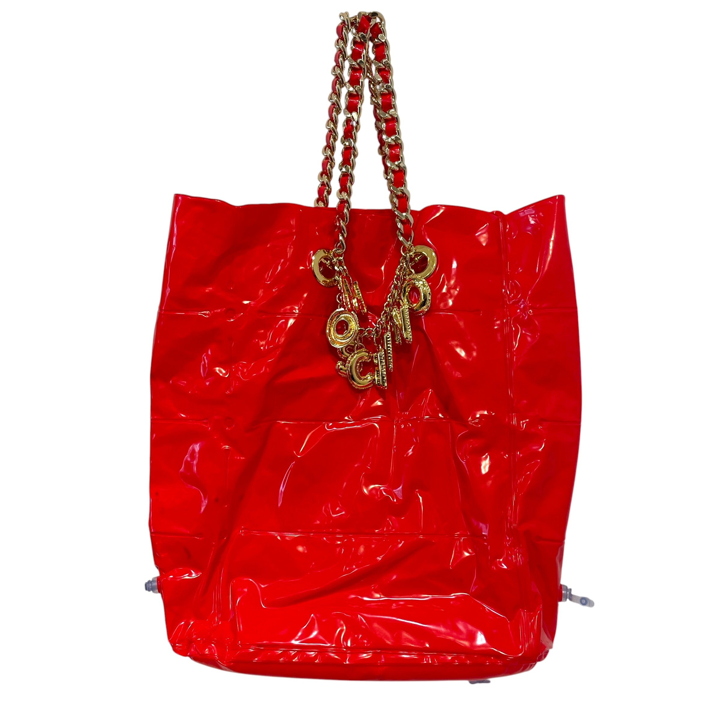 MOSCHINO/Tote Bag/RED/Inflatable Lettering view 1