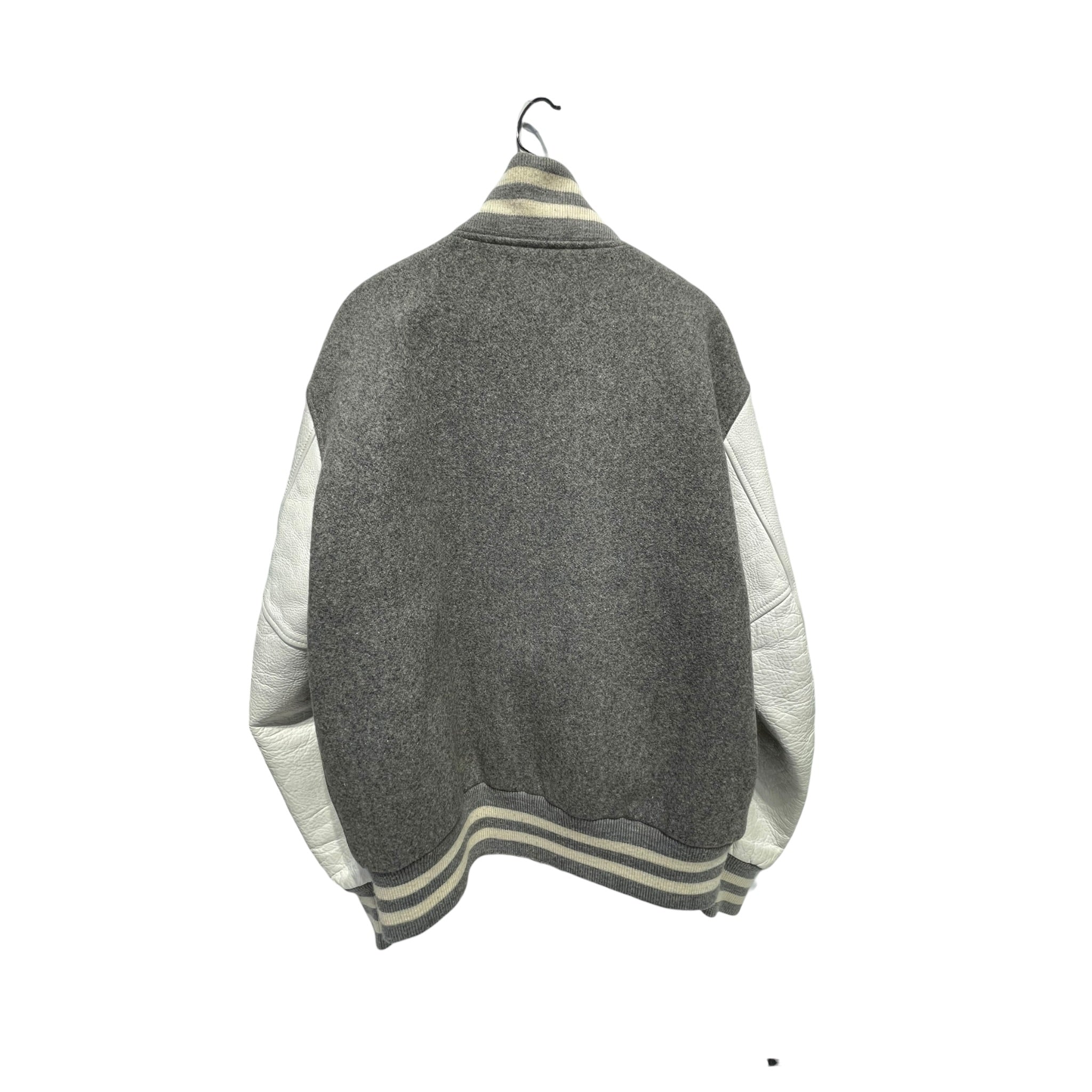 A BATHING APE/Souvenir Jkt/L/Wool/GRY/(B) VARSITY JACKET view 2