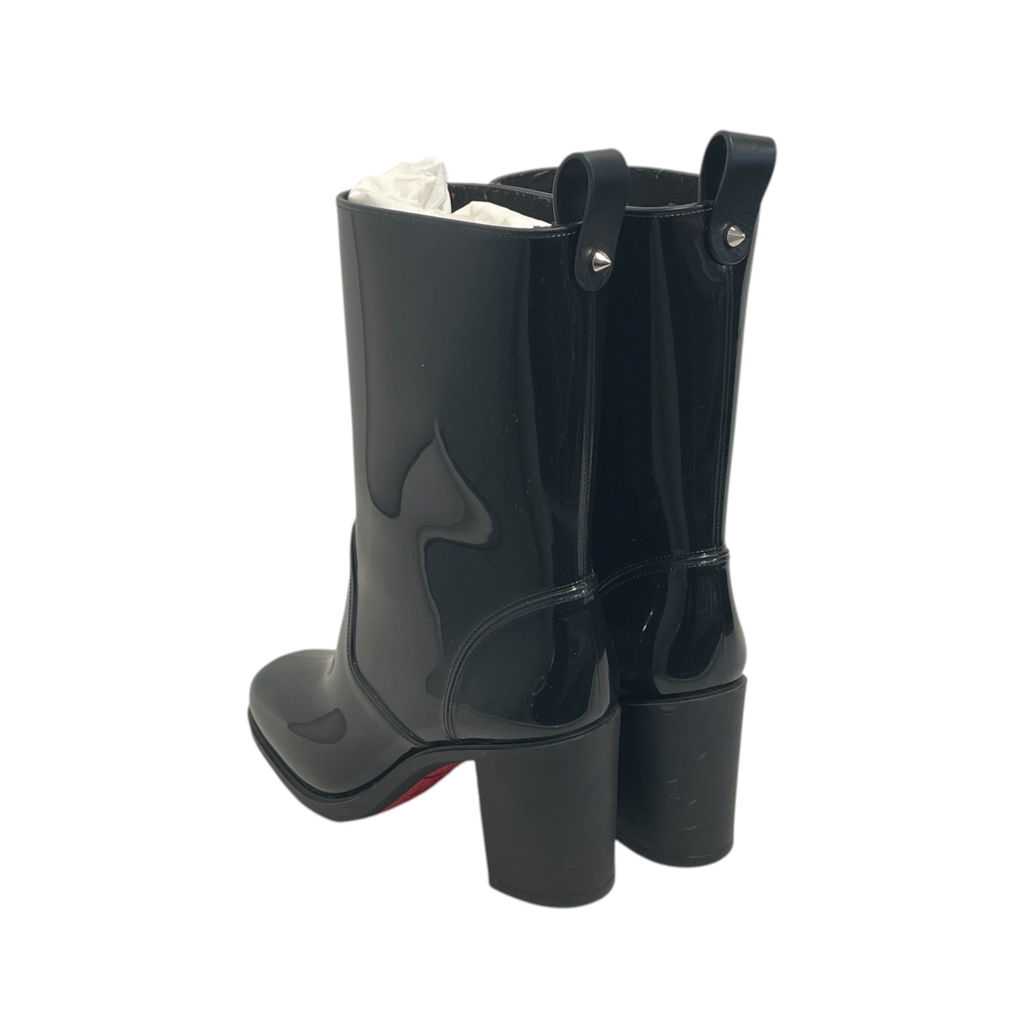 Christian Louboutin/Rain Boots/EU 37/BLK/Loubourain 70 Glossy Rubber view 2