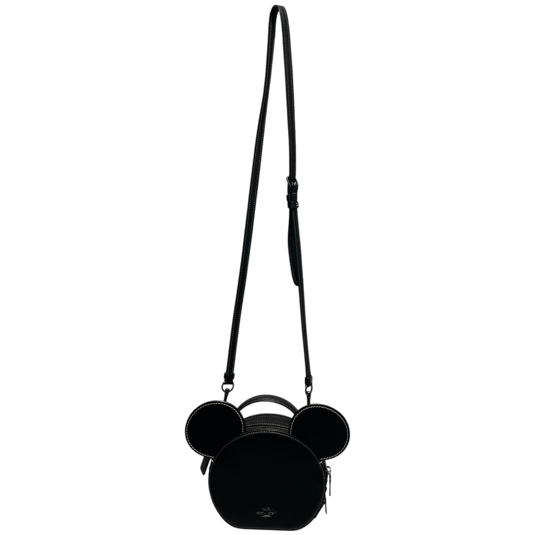 COACH/Cross Body Bag/Leather/BLK/disney mikey view 2