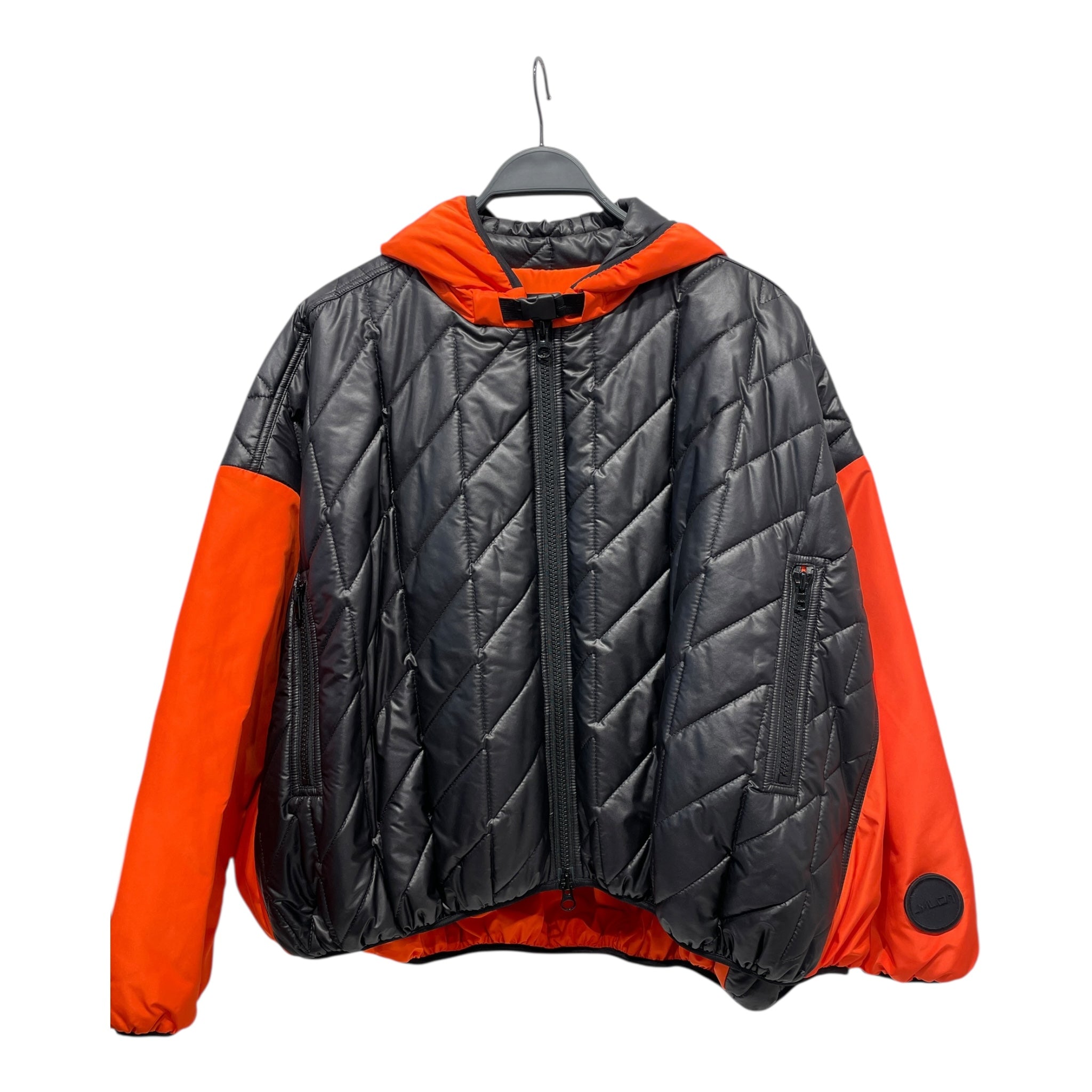 MALLONI/Puffer Jkt/XS/Polyester/ORN/S19150002-002/BLACK BACK view 1