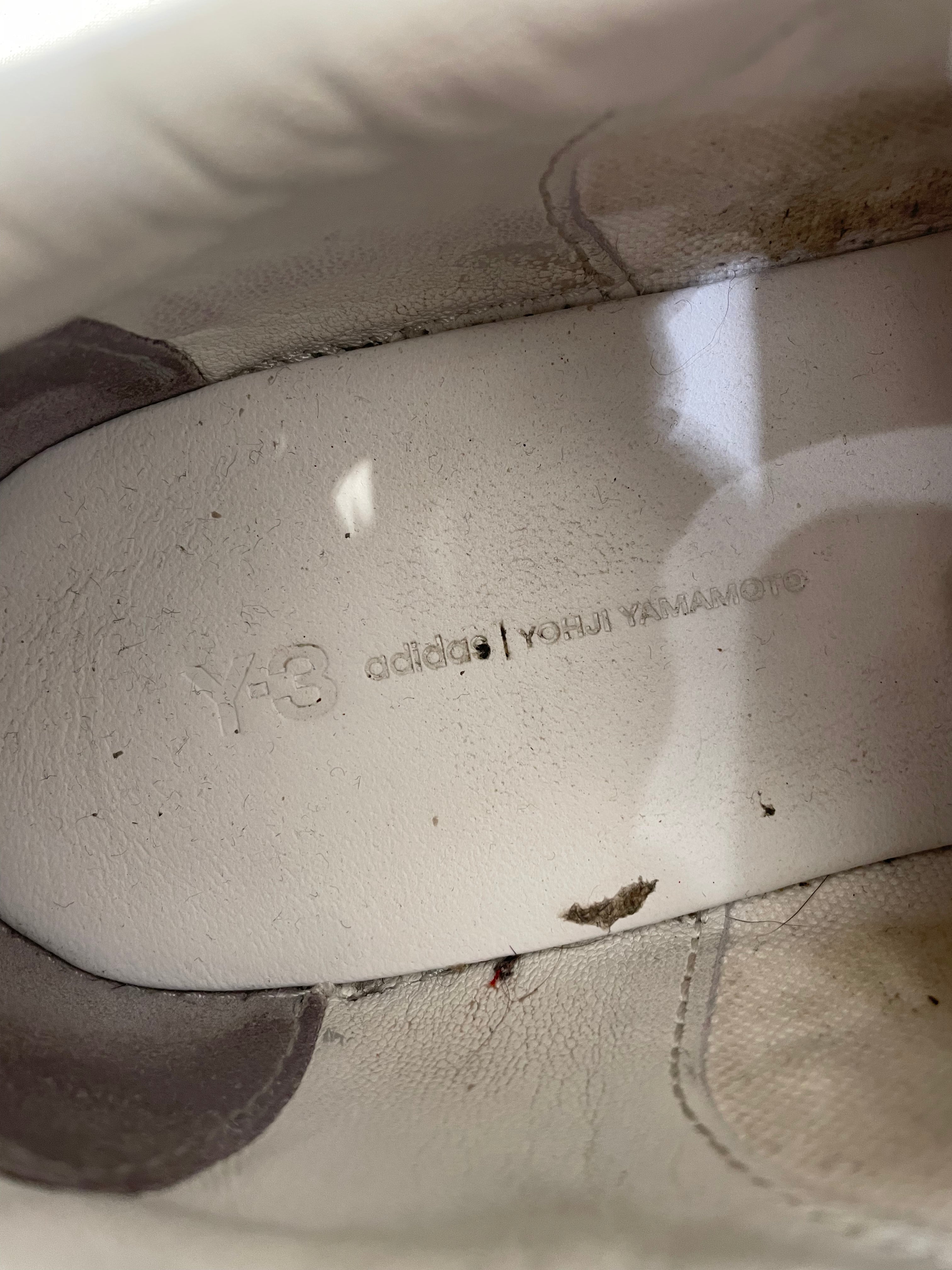 Y-3/Low-Sneakers/US 10/Leather/WHT/Y-3 Sneakers view 3