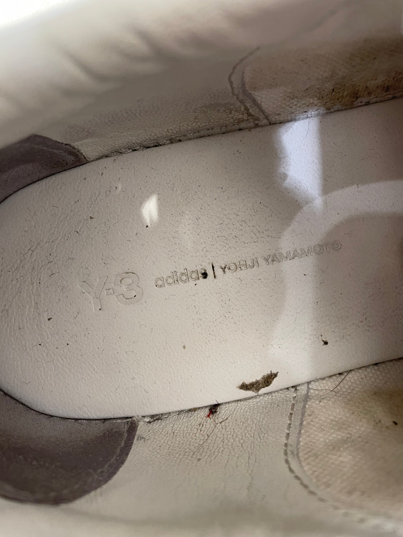 Y-3/Low-Sneakers/US 10/Leather/WHT/Y-3 Sneakers