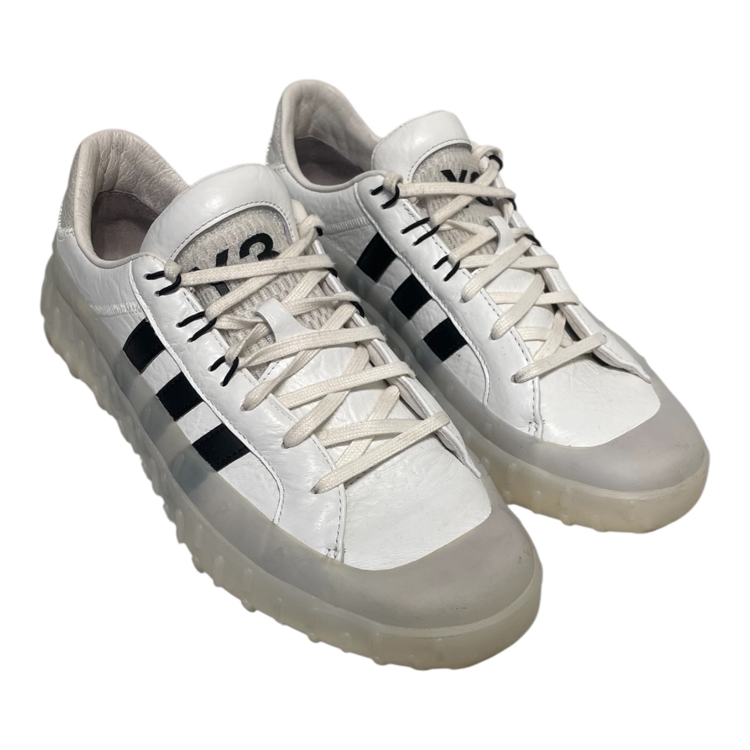 Y-3/Low-Sneakers/US 10/Leather/WHT/Y-3 Sneakers view 1