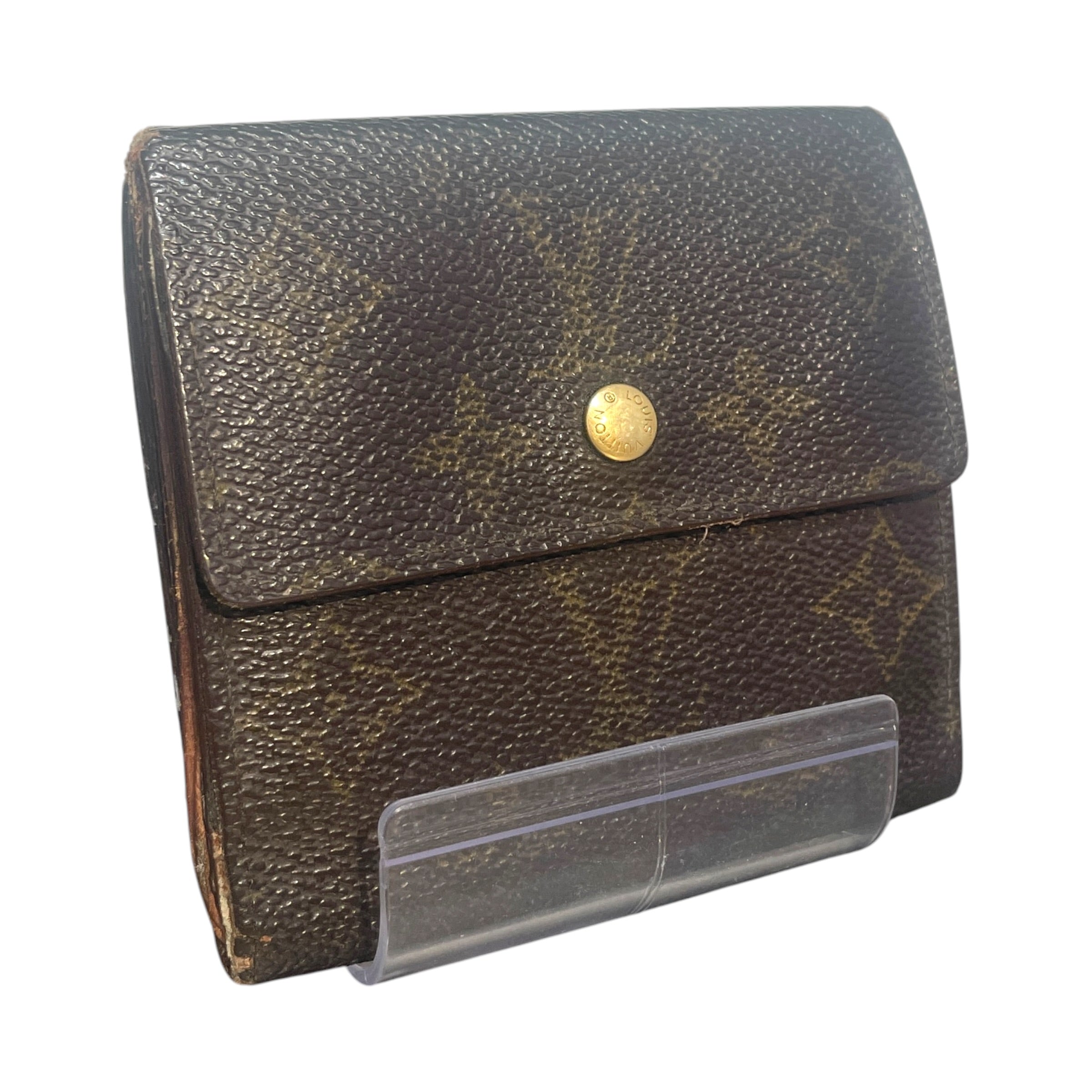 LOUIS VUITTON/Trifold Wallet/Monogram/Leather/BRW/Portfeiulle Elise view 1