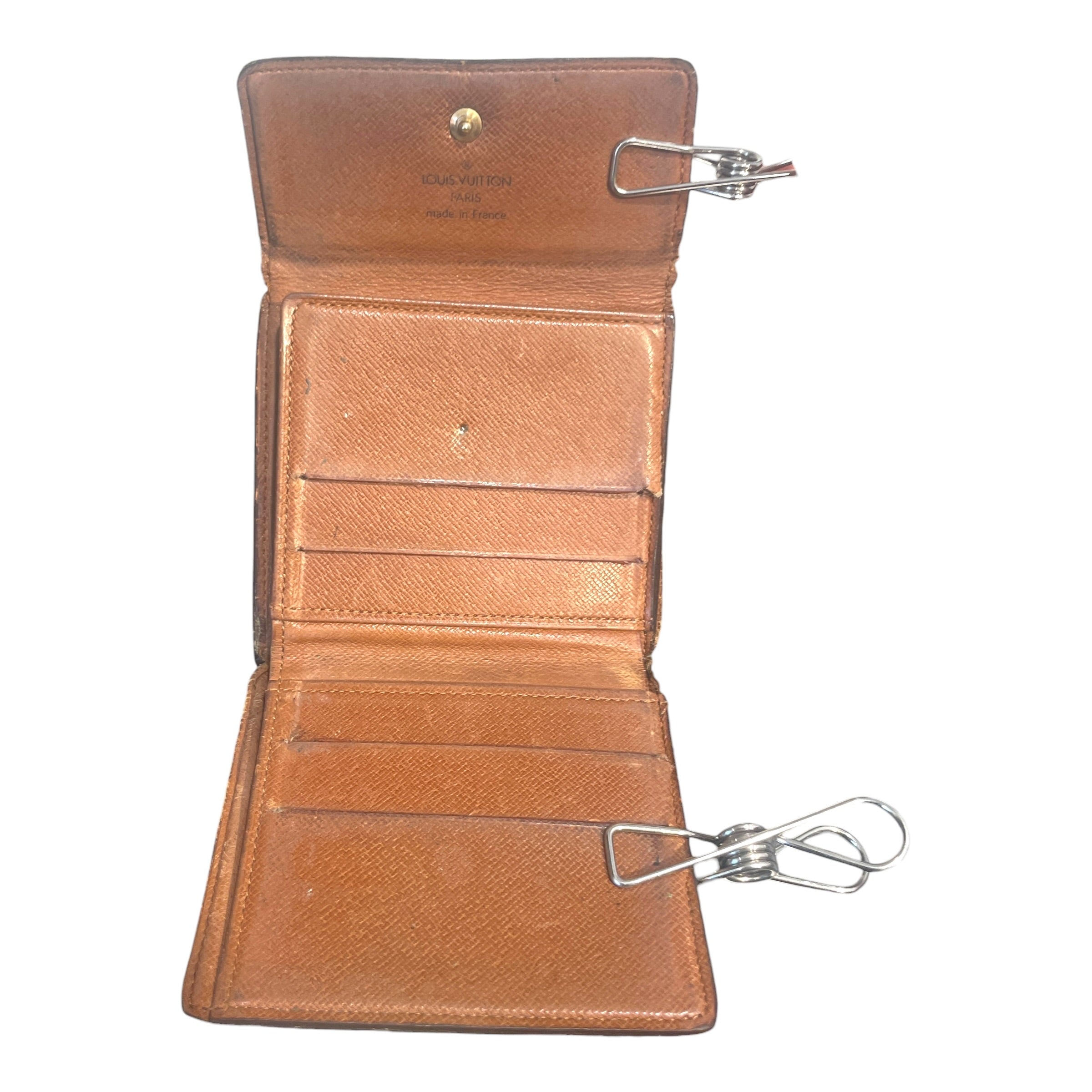 LOUIS VUITTON/Trifold Wallet/Monogram/Leather/BRW/Portfeiulle Elise view 3