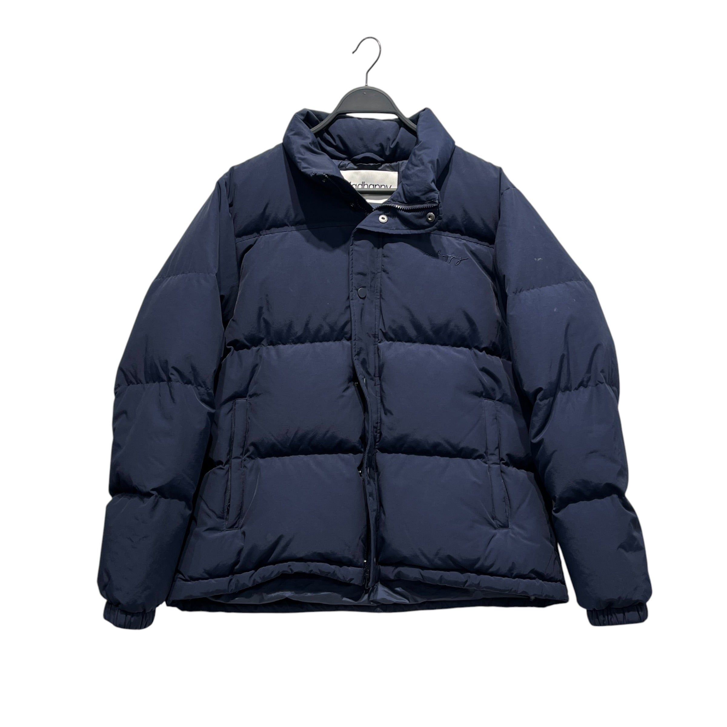 Madhappy/Puffer Jkt/L/Nylon/NVY/Graphic/Cursive Madhappy Navy Puffer view 1