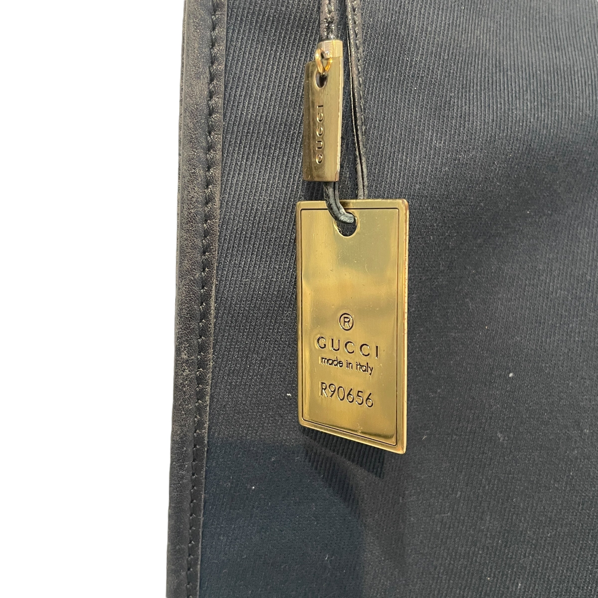 GUCCI/Tote Bag/Cotton/BLK/Canvas Shoulder Tote view 2