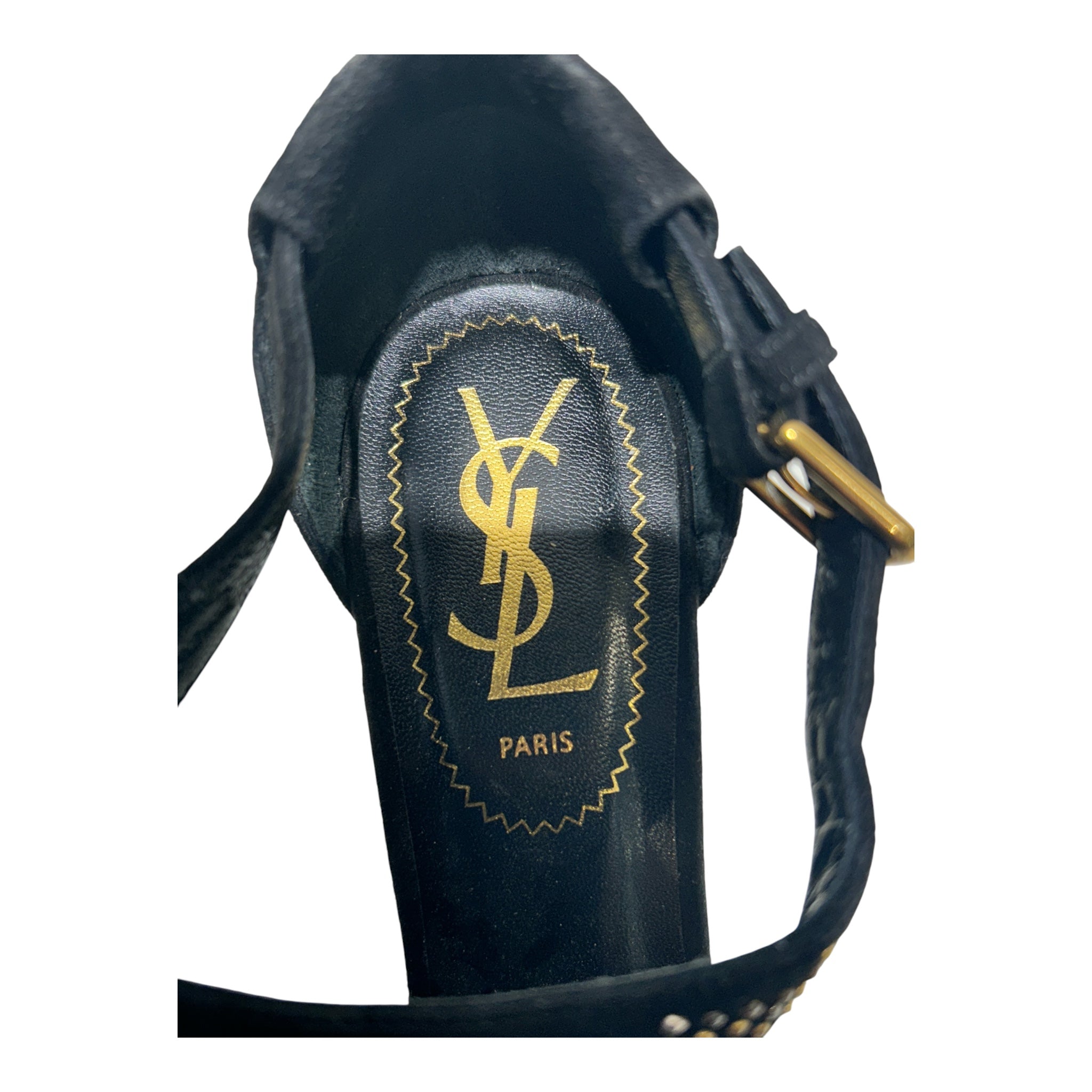 YVES SAINT LAURENT/Heels/EU 37.5/All Over Print/BLK/Gold/Silver Mini Studs All Ove view 3