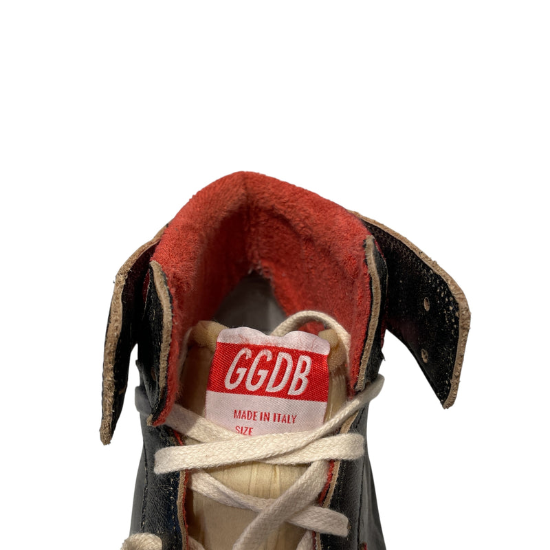 GOLDEN GOOSE/Hi-Sneakers/EU 43/Leather/RED/BLACK RED METALLIC