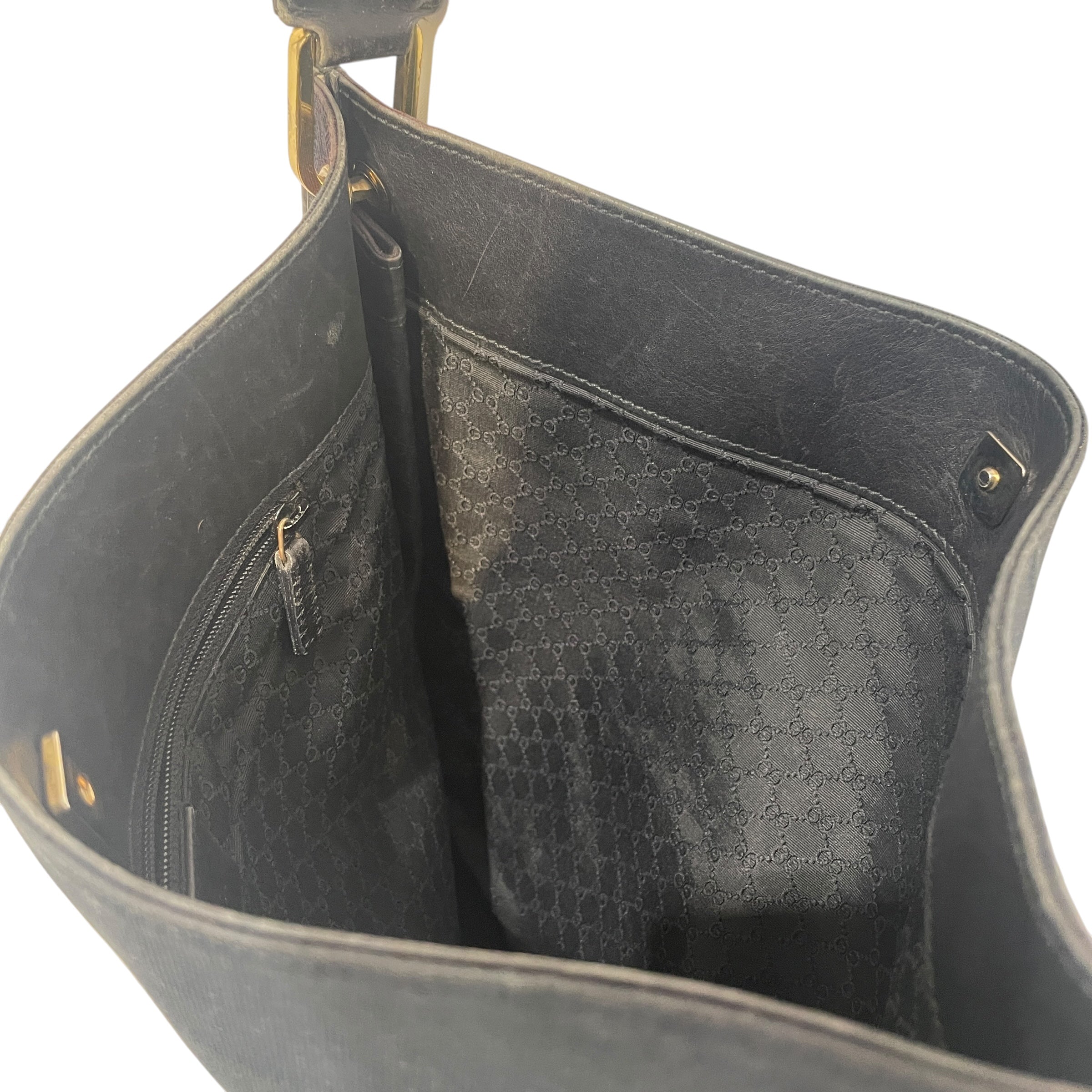 GUCCI/Tote Bag/Cotton/BLK/Canvas Shoulder Tote view 8