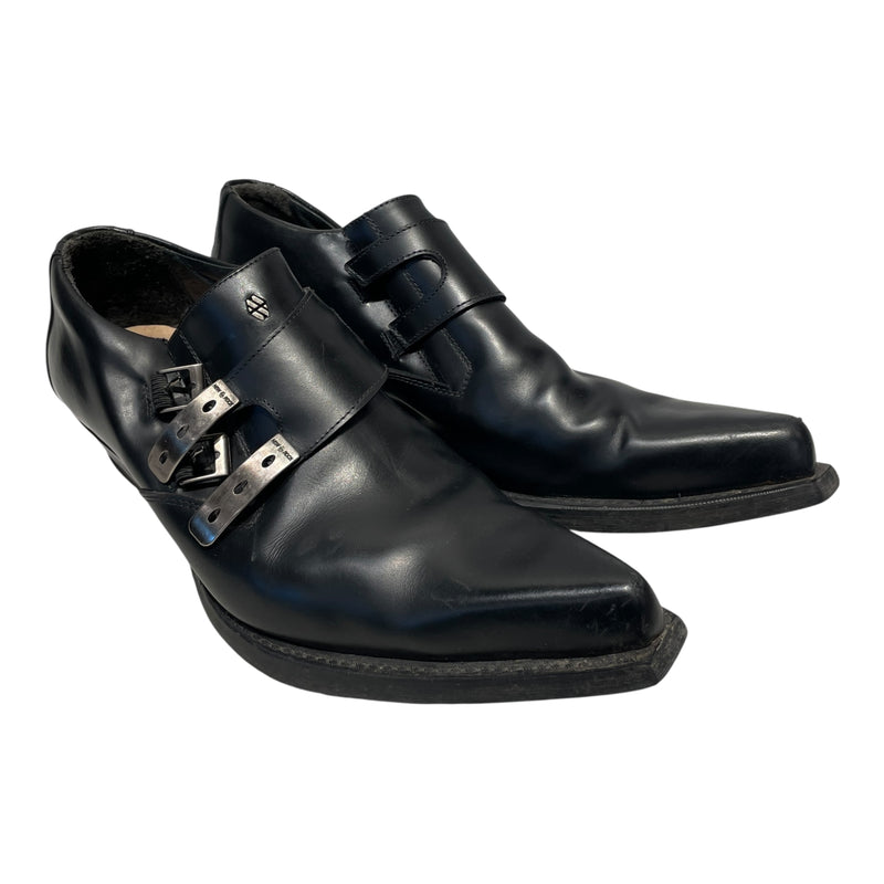 NEW ROCK/Boots/EU 45/Leather/BLK/