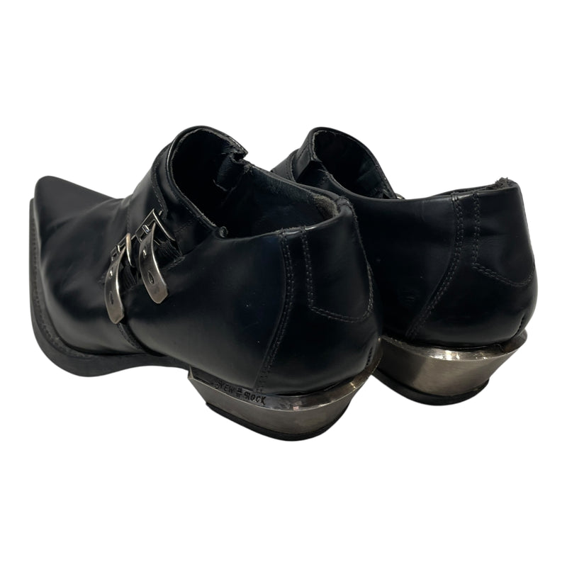 NEW ROCK/Boots/EU 45/Leather/BLK/