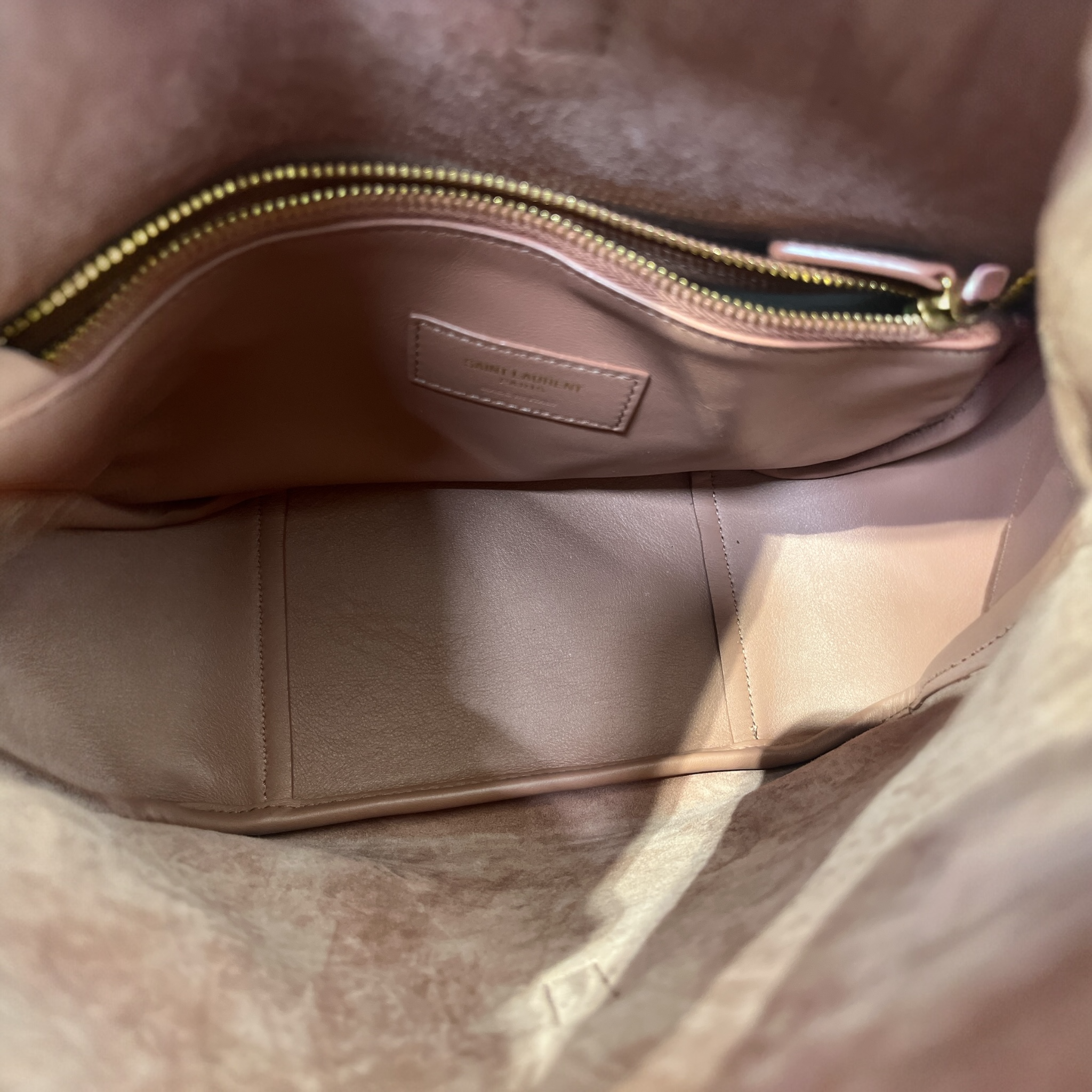 SAINT LAURENT/Hand Bag/Suede/PNK/Le 5 a 7 Supple view 4