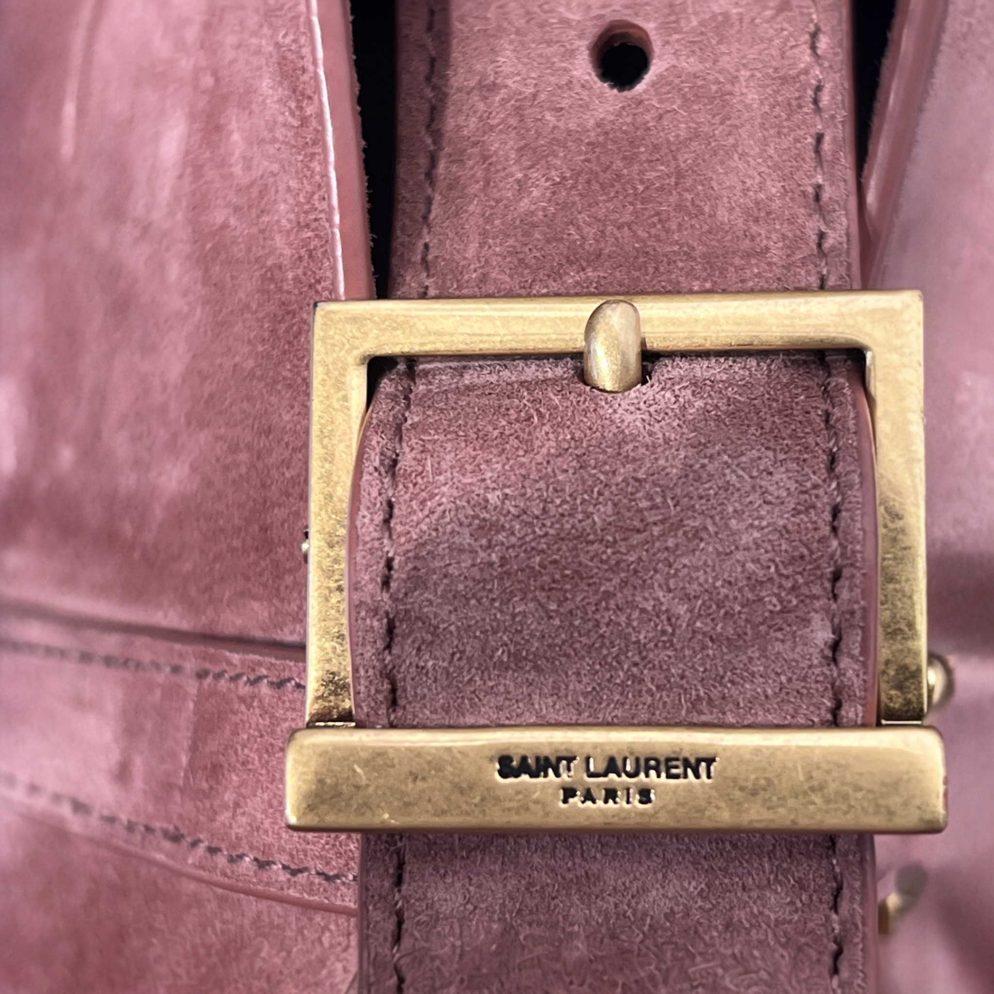 SAINT LAURENT/Hand Bag/Suede/PNK/Le 5 a 7 Supple view 5