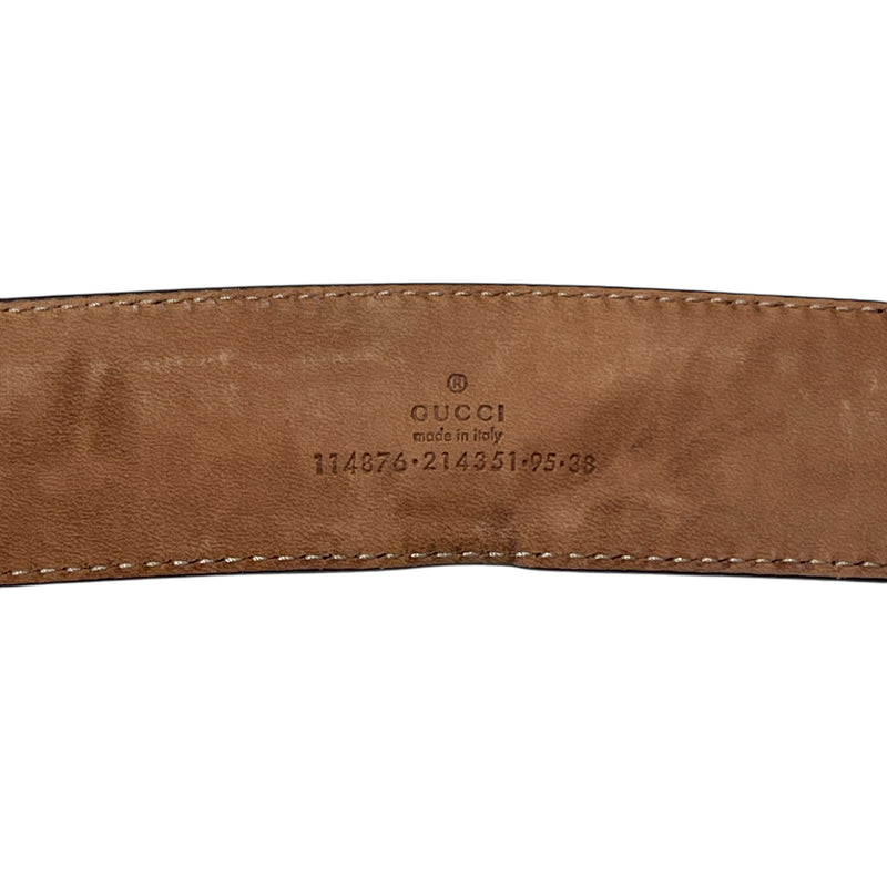 GUCCI/Belt/Leather/BRD/BURGUNDY