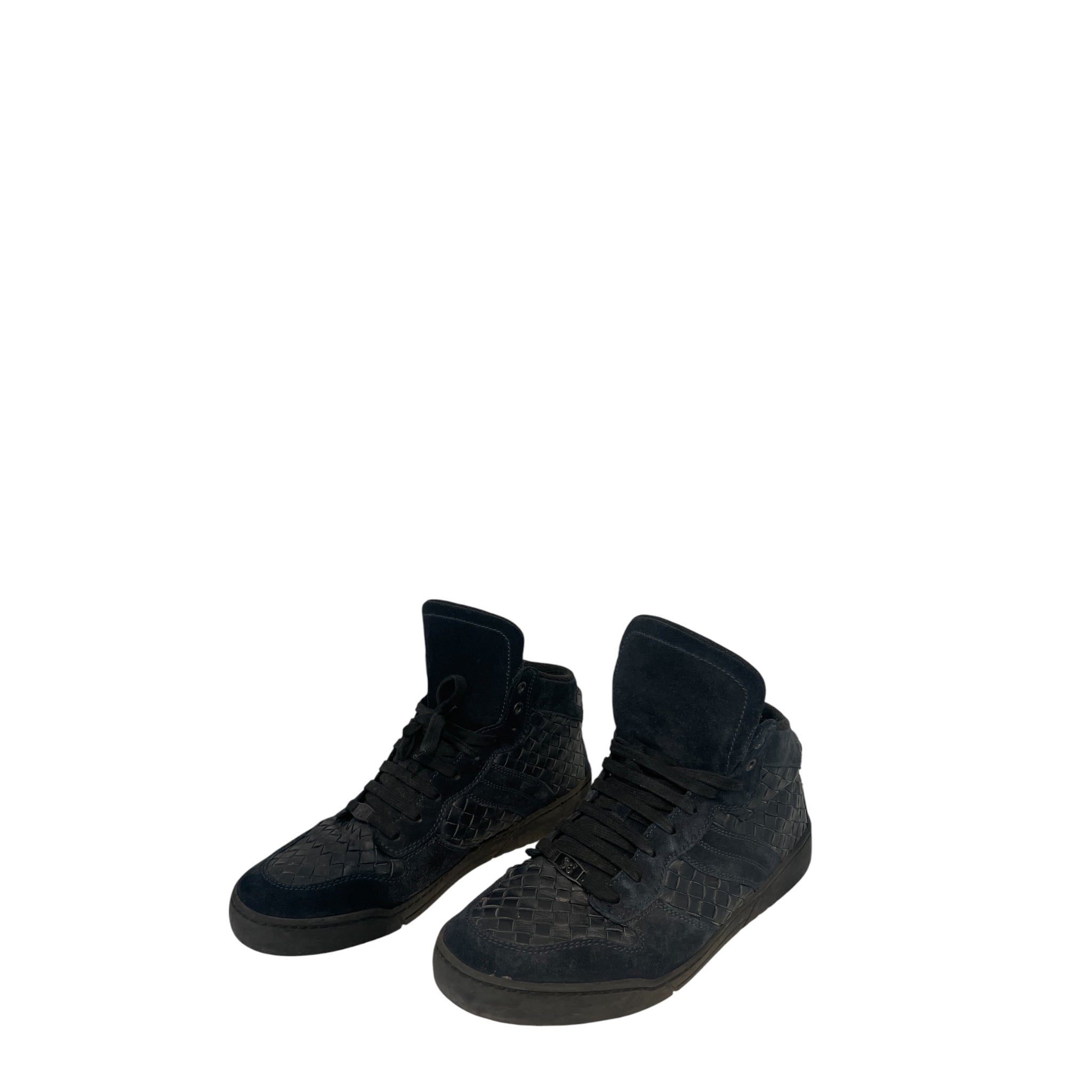 BOTTEGA VENETA/Hi-Sneakers/Plaid/NVY/ view 1