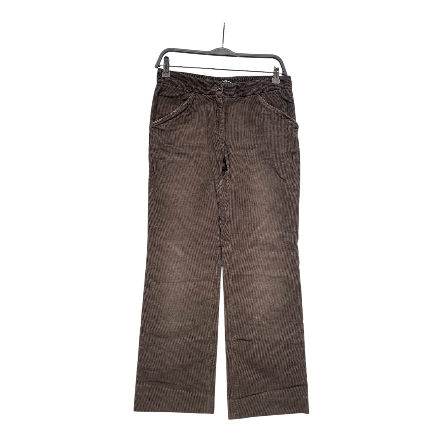 DOLCE&GABBANA/Bootcut Pants/6/Corduroy/BRW/d&G bootcut lowrise view 1