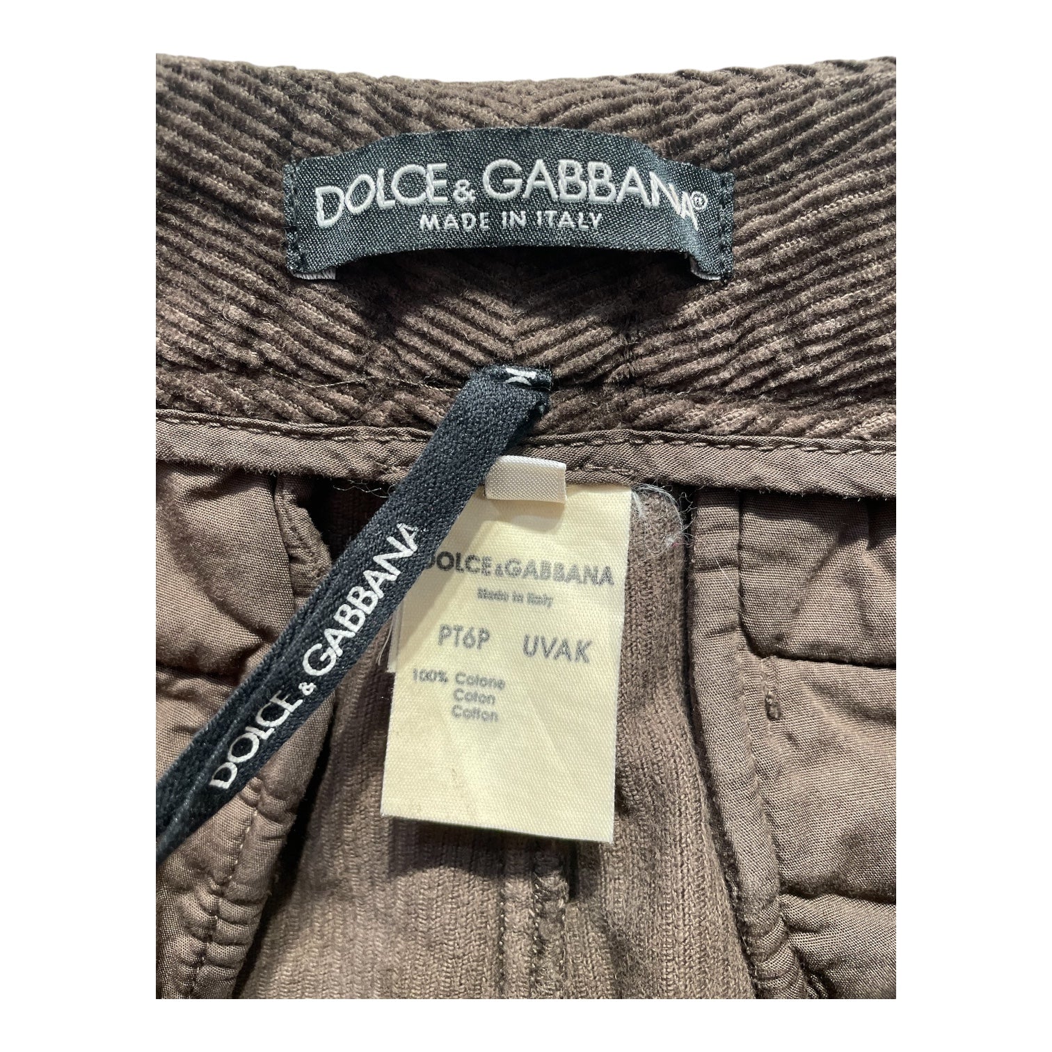DOLCE&GABBANA/Bootcut Pants/6/Corduroy/BRW/d&G bootcut lowrise view 3