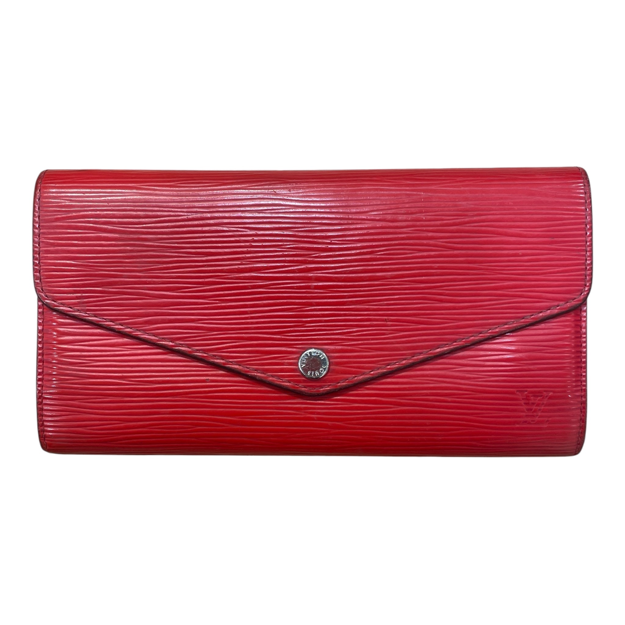 LOUIS VUITTON/Long Wallet/Red/Leather/PORTEFEUILLE SARA_EPI/M60723 view 1