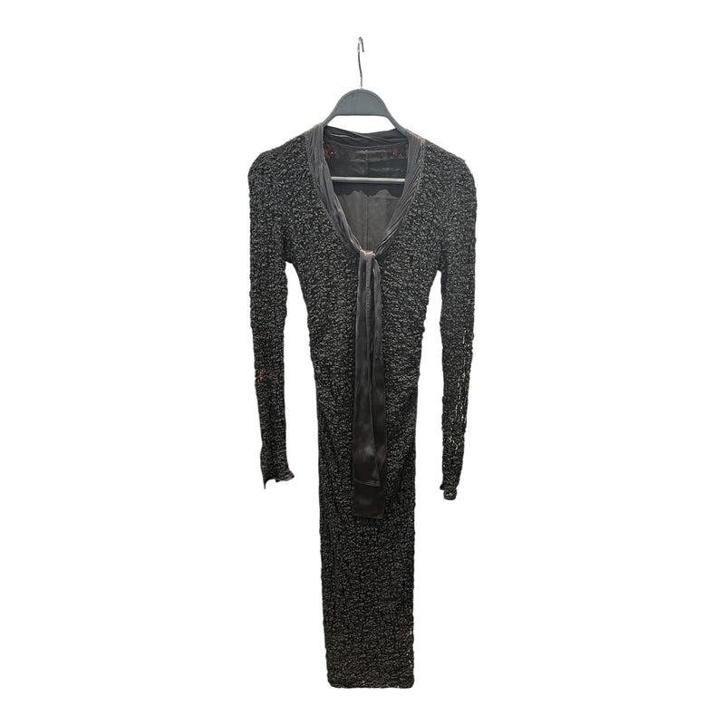 D&G/LS Dress/38/Polyester/BLK/Midi Length/