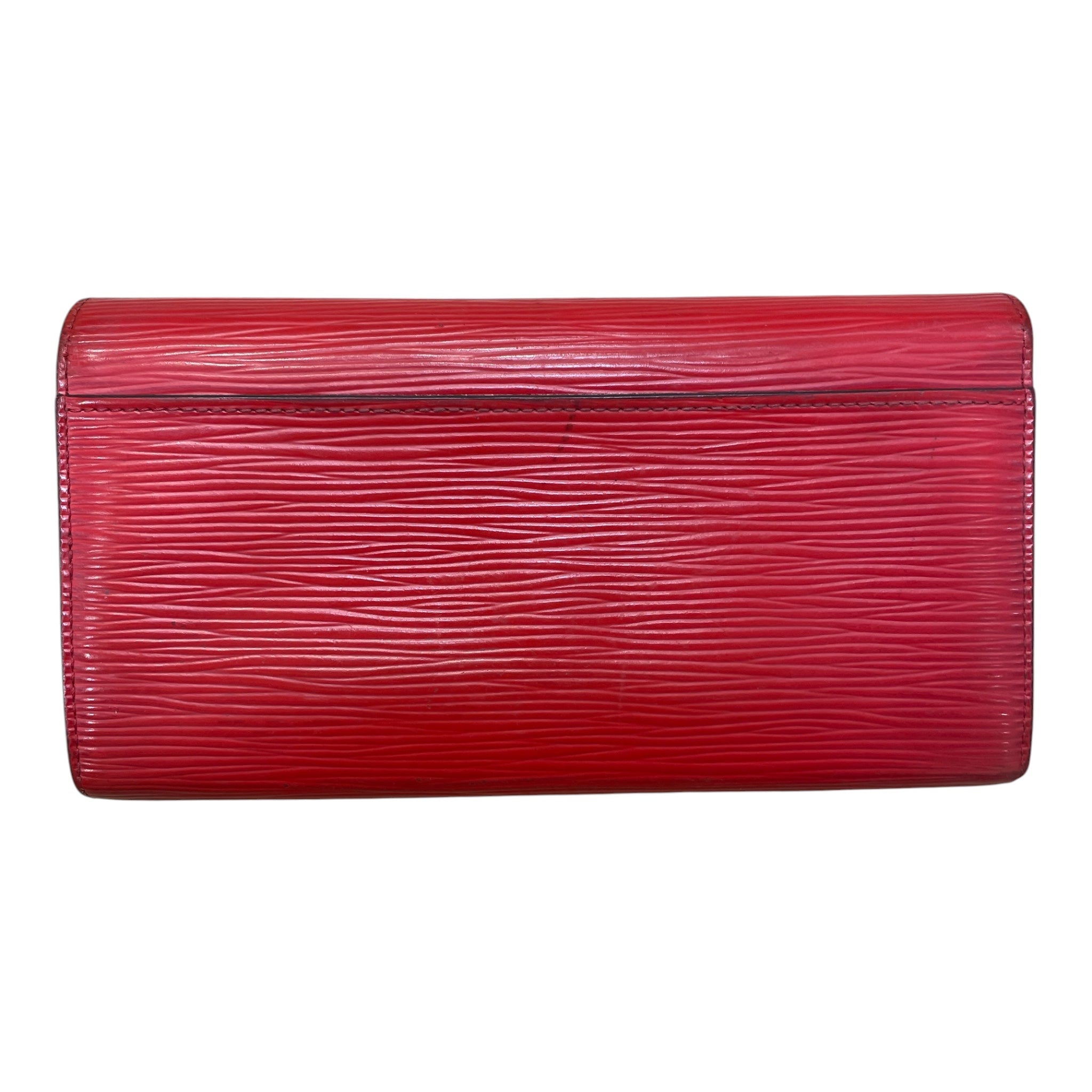 LOUIS VUITTON/Long Wallet/Red/Leather/PORTEFEUILLE SARA_EPI/M60723 view 2