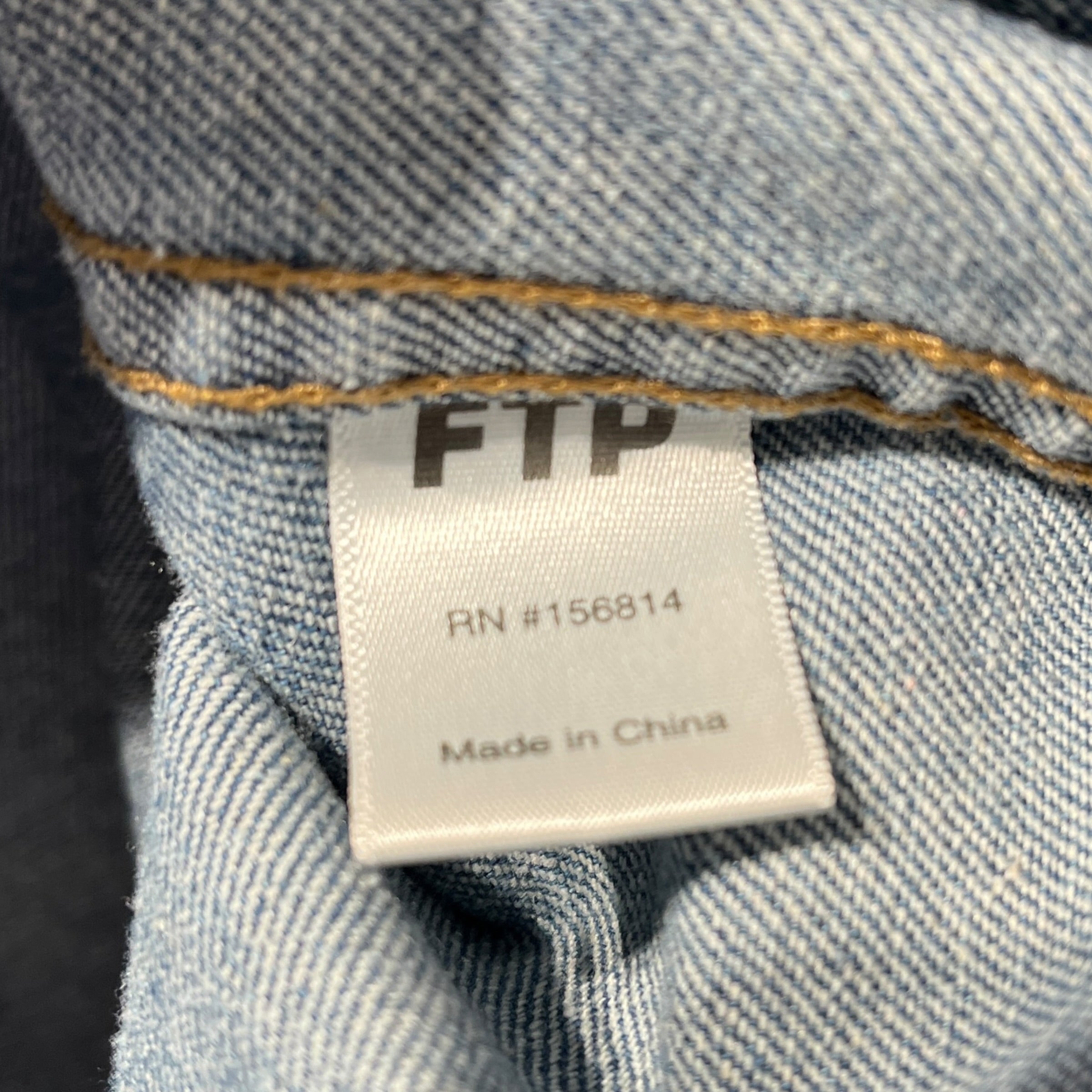 FTP/Denim Jkt/S/Denim/BLU/BULLET HOLES FUR FTP LOGO view 4