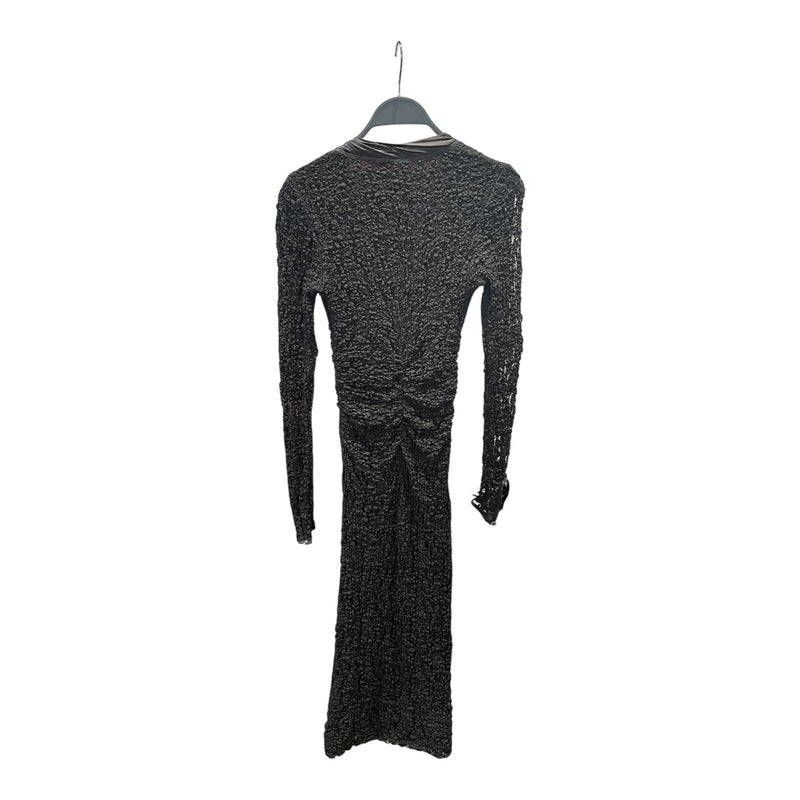 D&G/LS Dress/38/Polyester/BLK/Midi Length/
