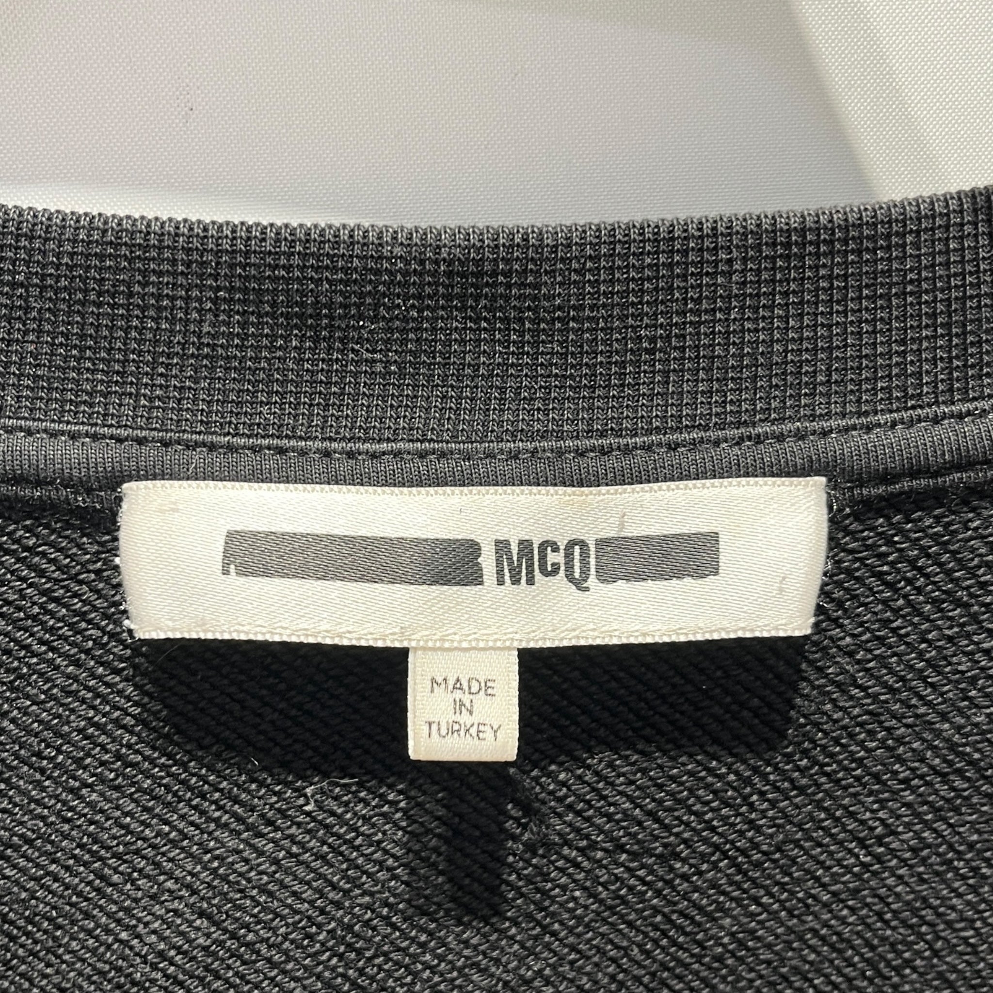 Alexander McQueen/Sweatshirt/M/Cotton/BLK/fanclub patchwork view 3