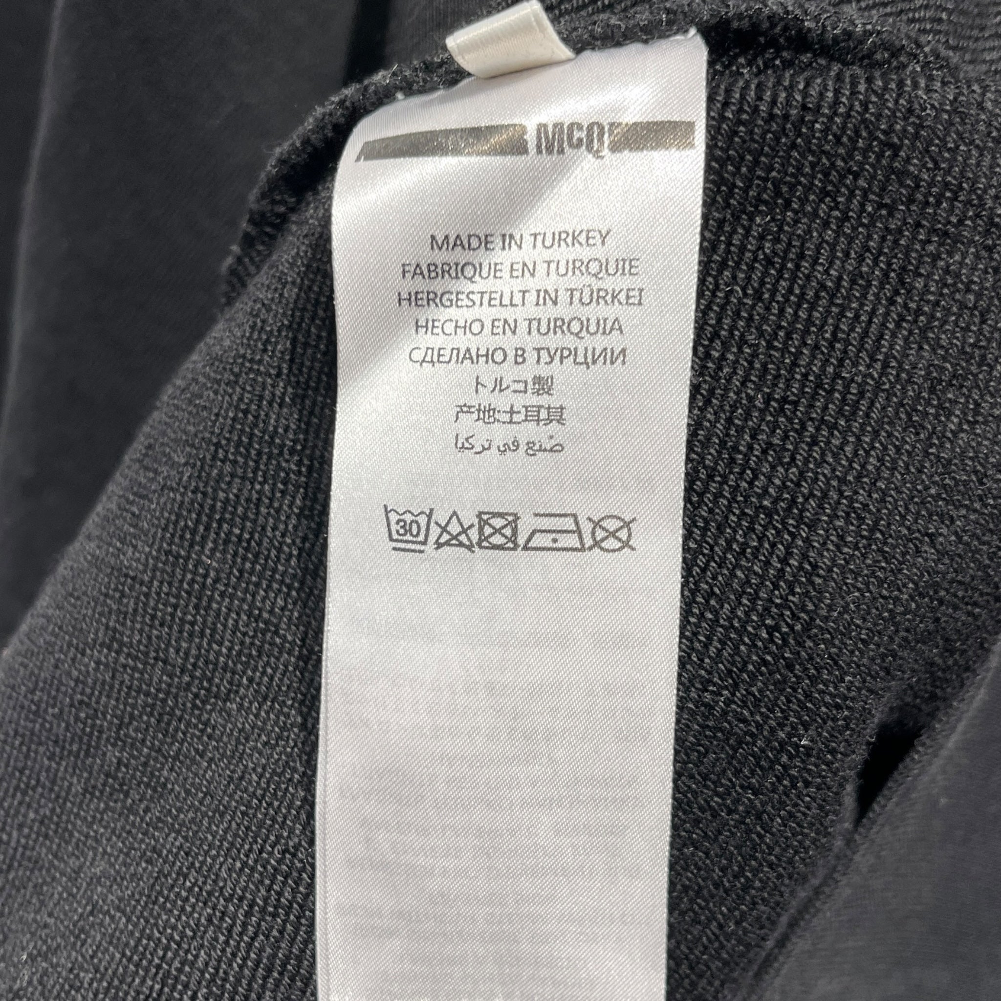 Alexander McQueen/Sweatshirt/M/Cotton/BLK/fanclub patchwork view 4