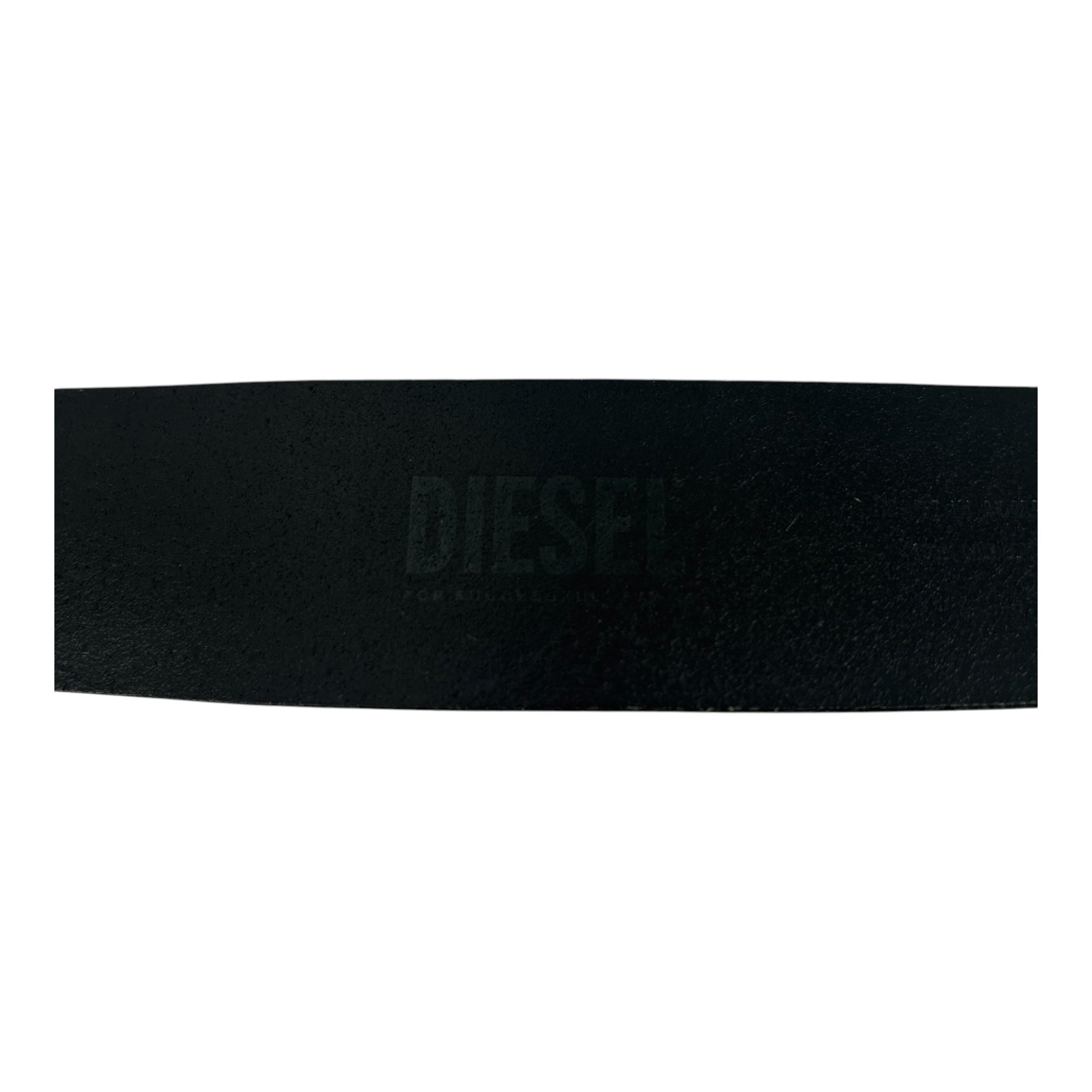 DIESEL/Belt/Leather/BLK/M's/SILVER D BUCKLE view 3