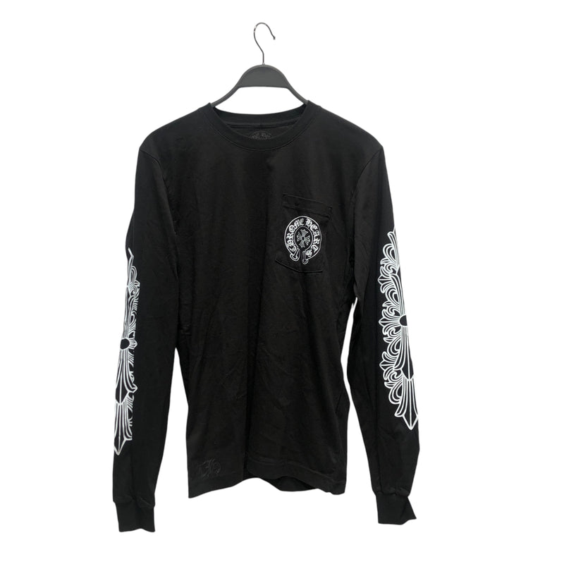 CHROME HEARTS/LS T-Shirt/M/Cotton/BLK/HORSESHOE LONG SLEEVE