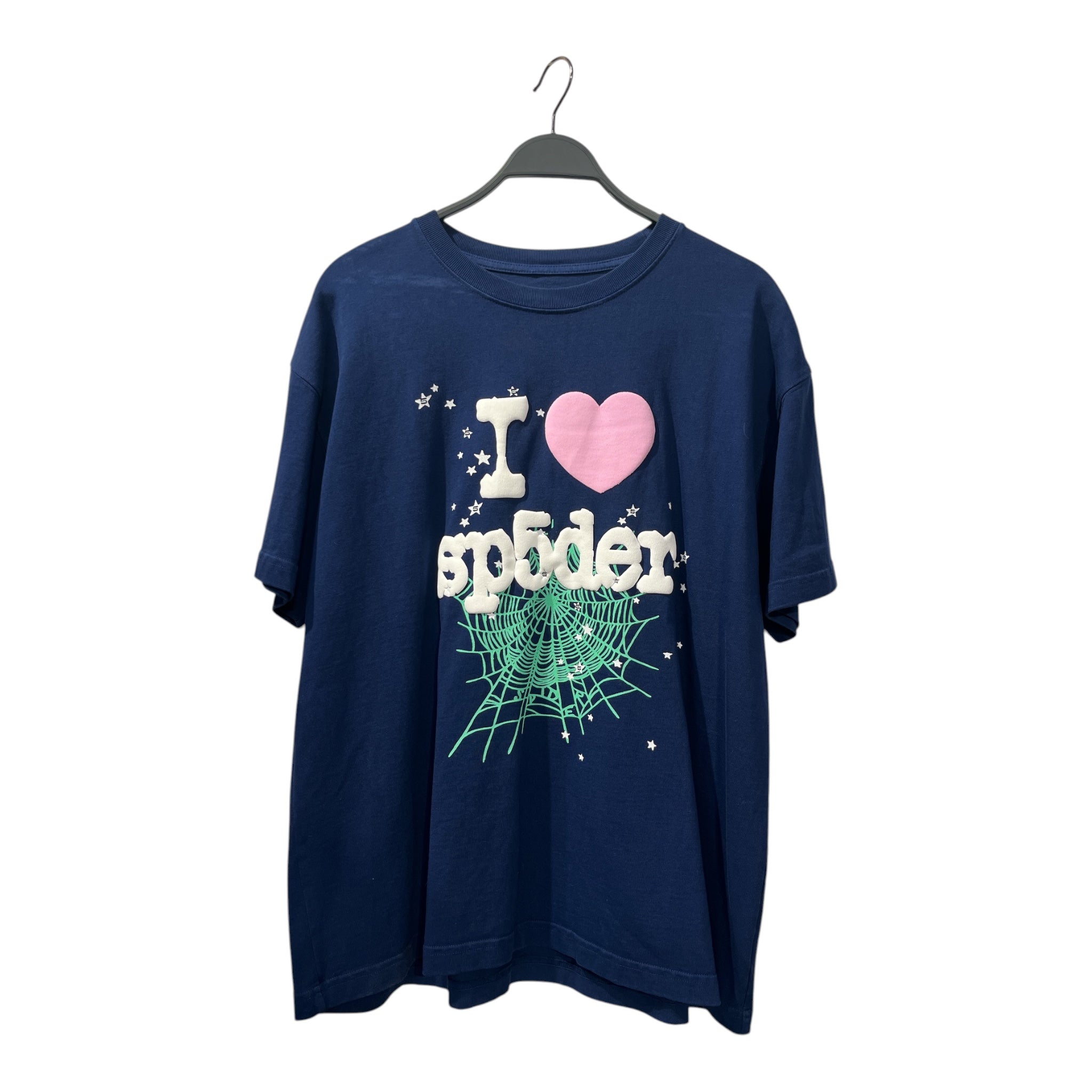 Sp5der/T-Shirt/L/Cotton/NVY/Graphic/ view 1