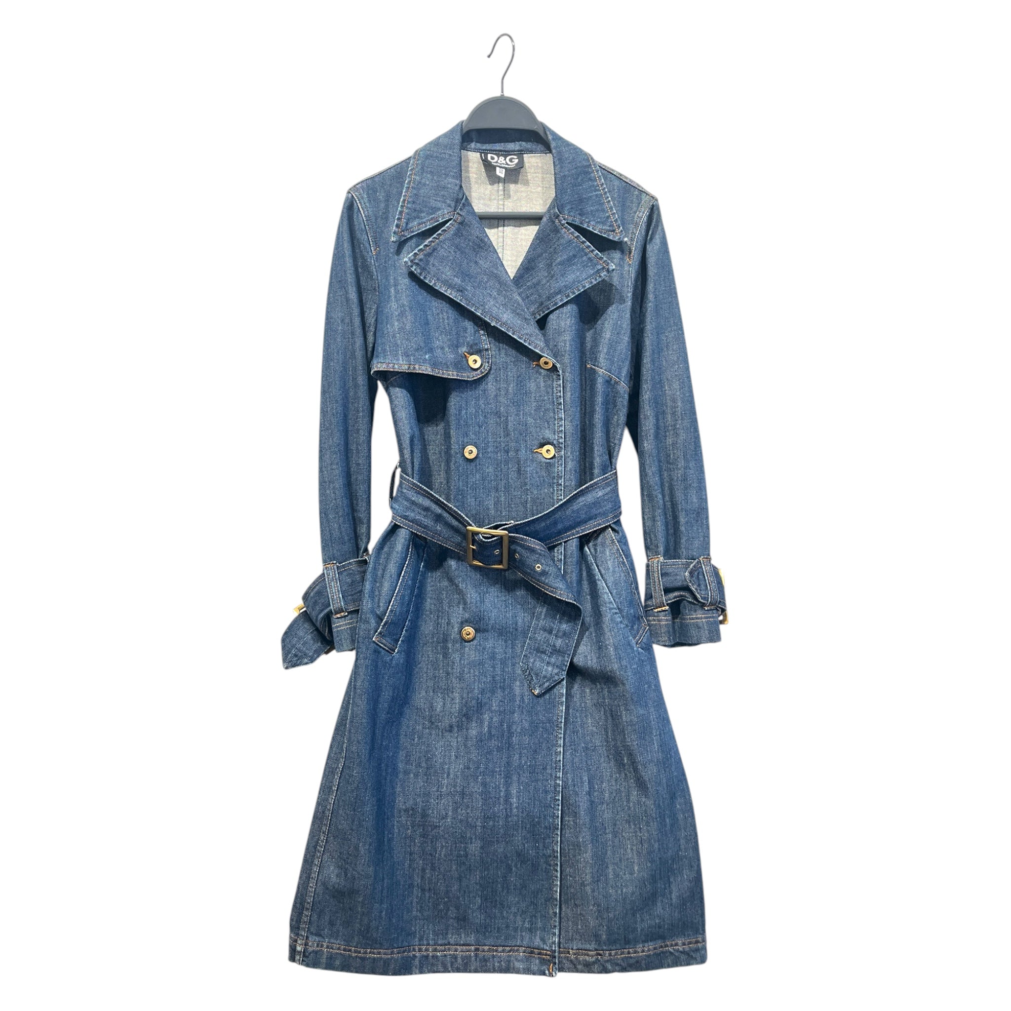 D&G/LS Dress/40/Denim/BLU/Midi Length/ view 1