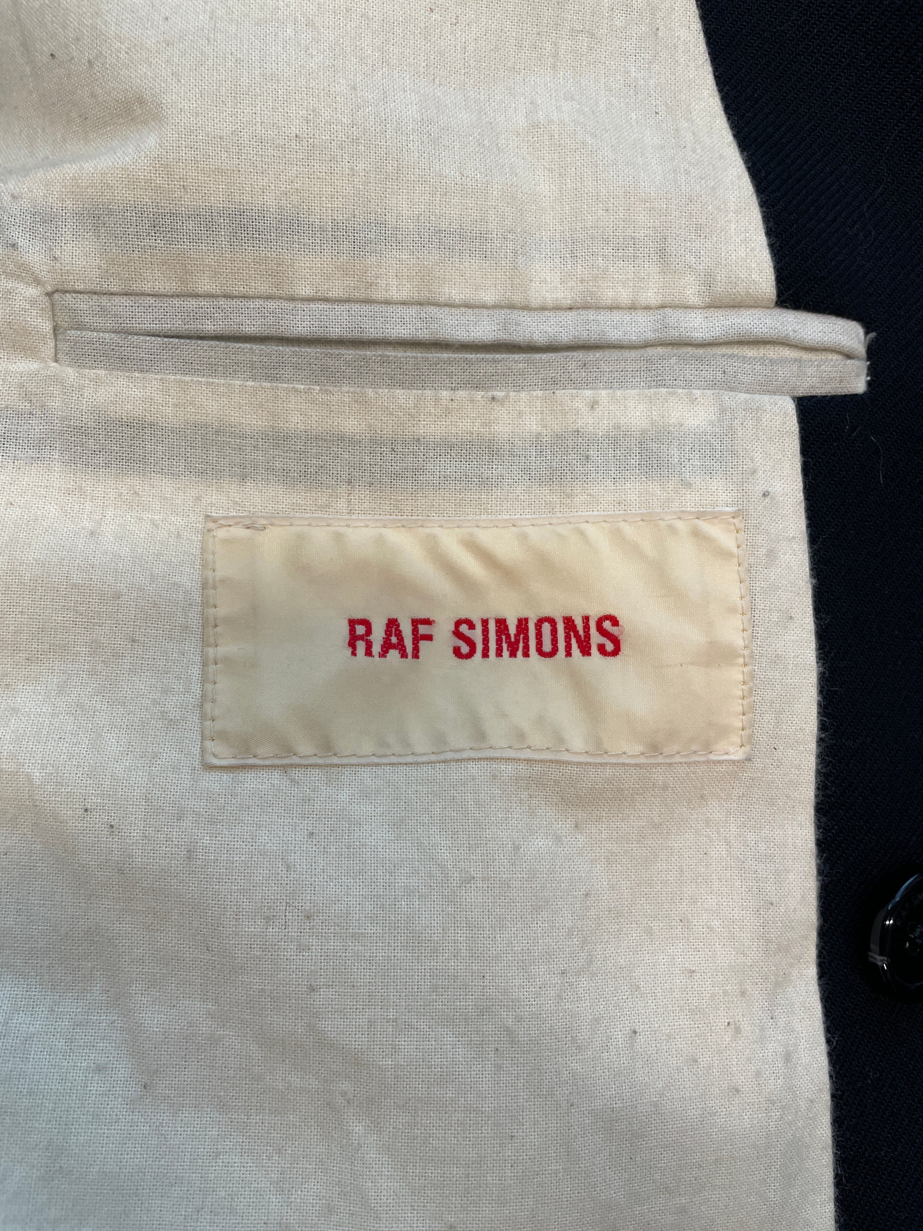 RAF SIMONS/Vest/50/Wool/BLK/RAW SLEEVES HEM view 4