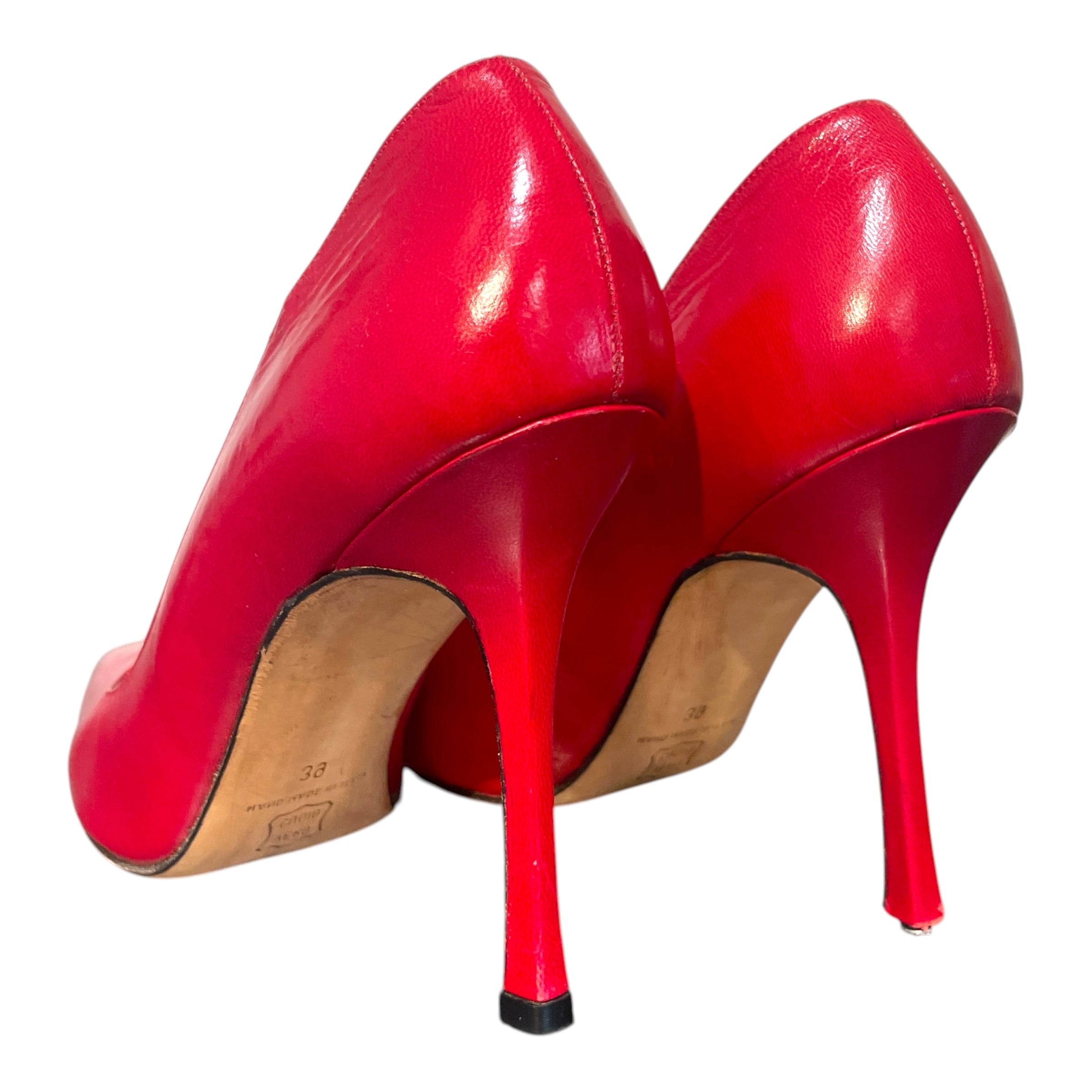 MANOLO BLAHNIK/Heels/EU 39/Leather/RED/ view 2