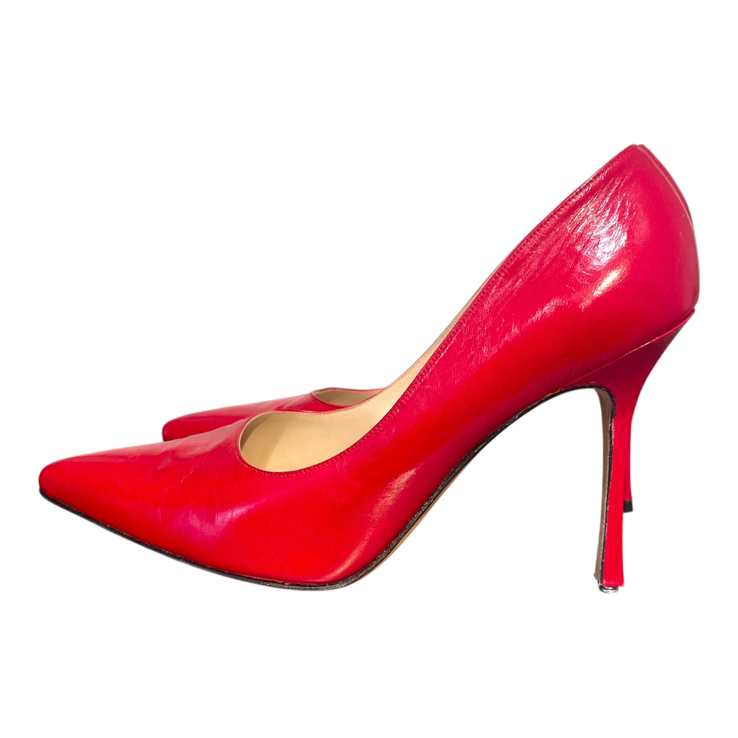 MANOLO BLAHNIK/Heels/EU 39/Leather/RED/ view 3