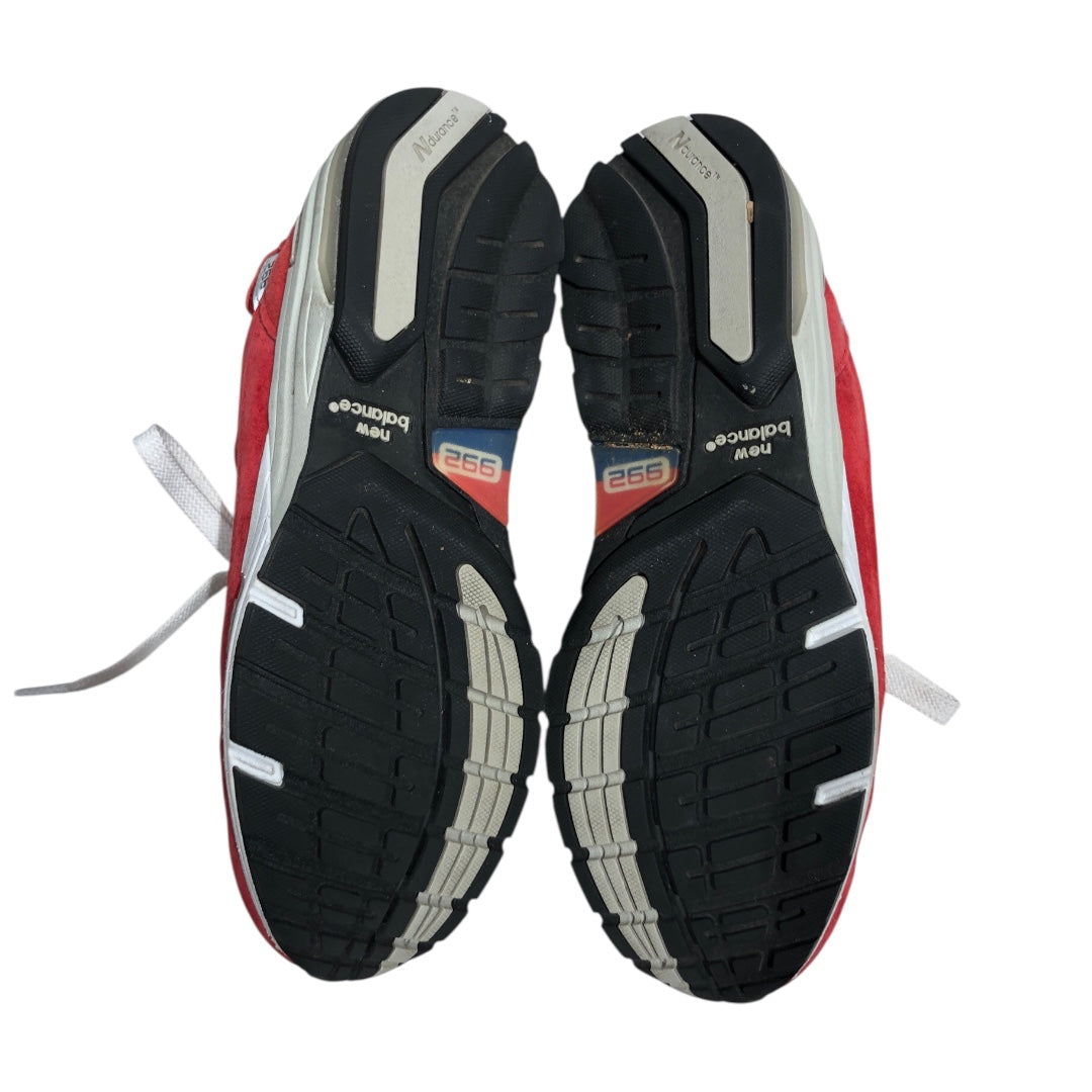 KITH/NEW BALANCE/Low-Sneakers/US 5.5/Suede/RED/992 Kithmas view 4