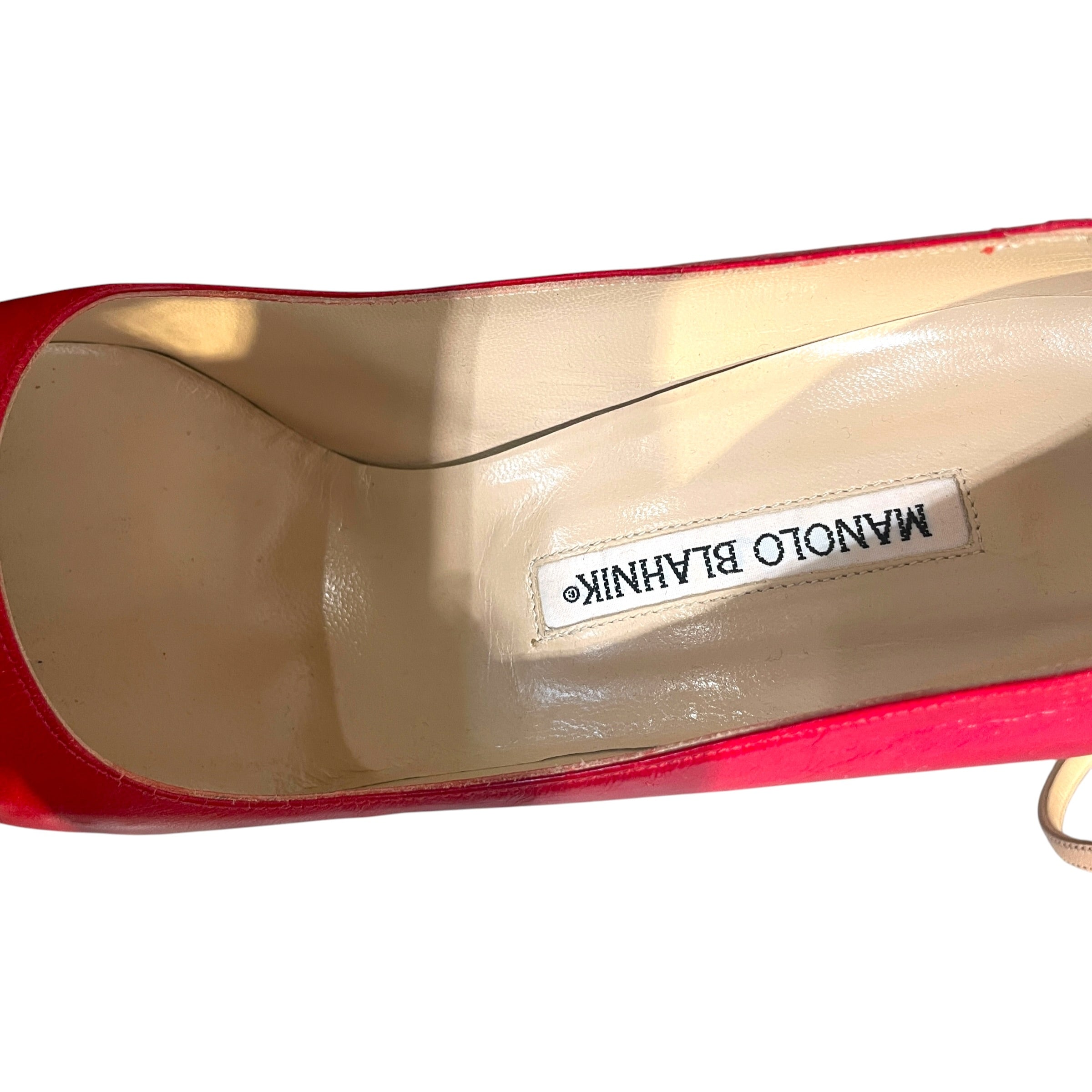 MANOLO BLAHNIK/Heels/EU 39/Leather/RED/ view 5