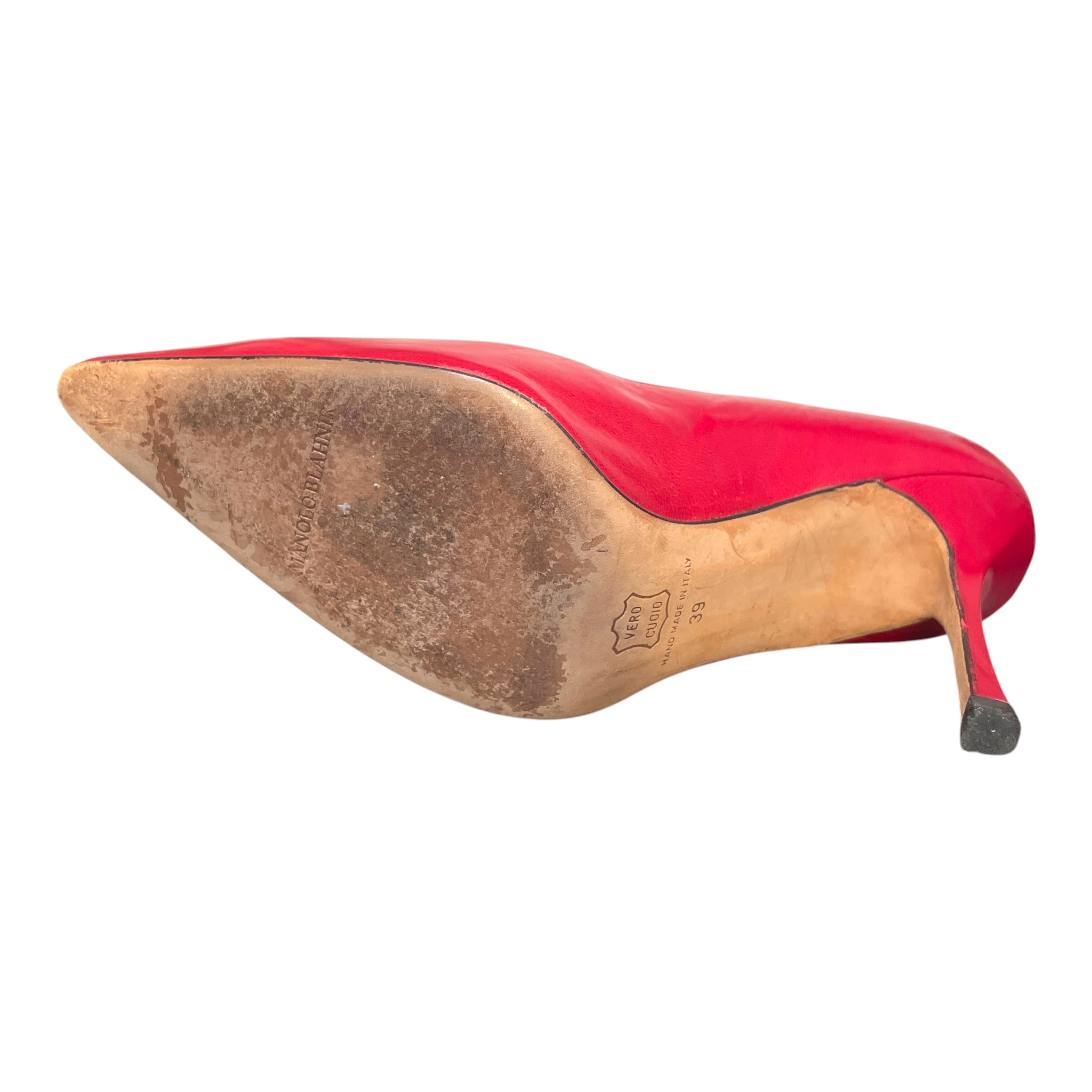 MANOLO BLAHNIK/Heels/EU 39/Leather/RED/ view 6