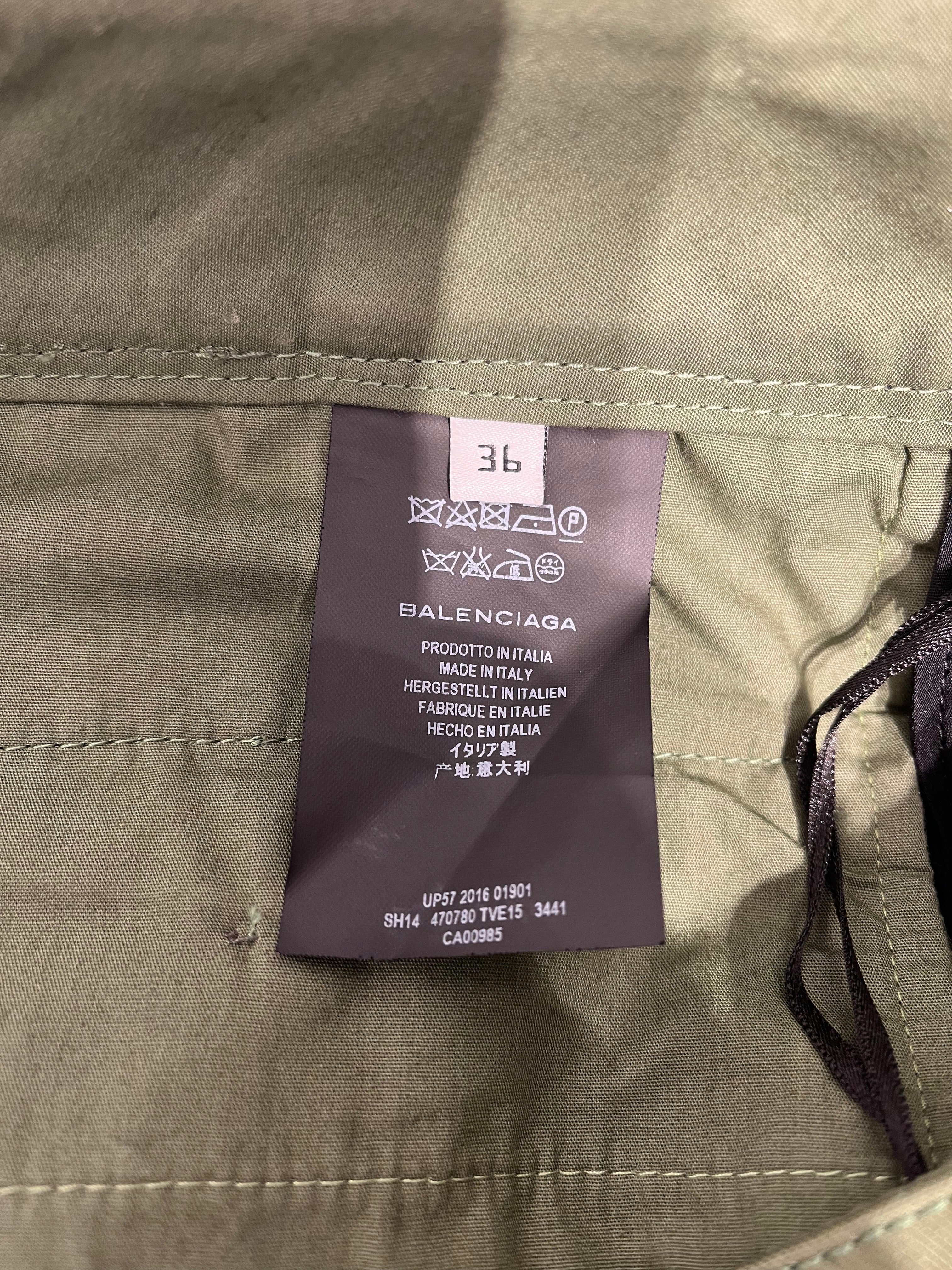 BALENCIAGA/Shorts/36/Cotton/GRN/GREEN SHORTS PLAIN/BALENCI P view 4