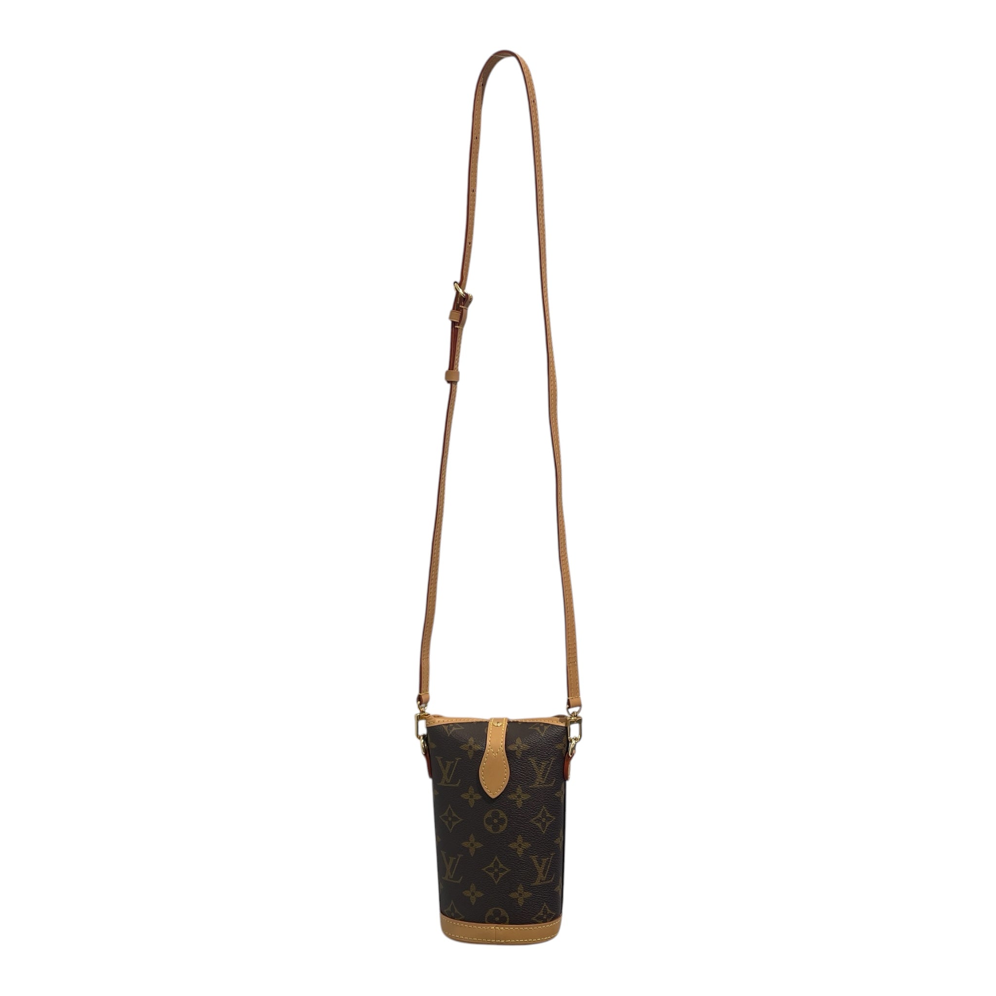 LOUIS VUITTON/Pouch/Monogram/Cotton/BRW/Fold Me Pouch Crossbody view 2
