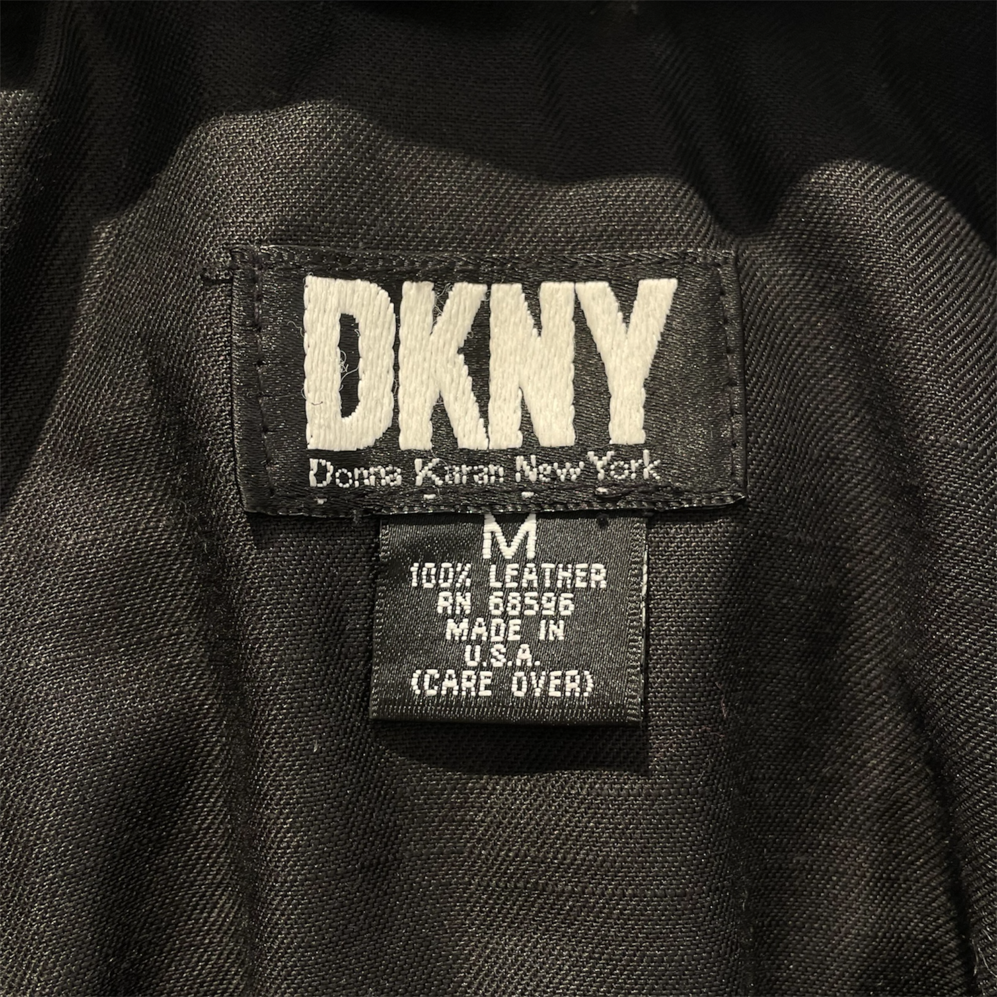 DKNY(DONNA KARAN NEW YORK)/Leather Jkt/M/Leather/BLK/FRINGE COAT view 3