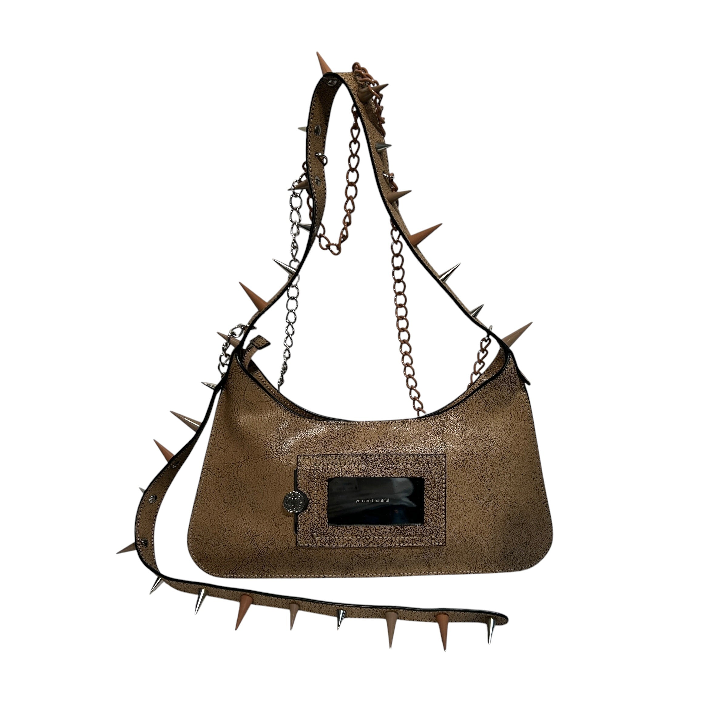 Acne Studios/Hand Bag/Leather/BEG/Platt Spike Mini Shoulderbag view 2