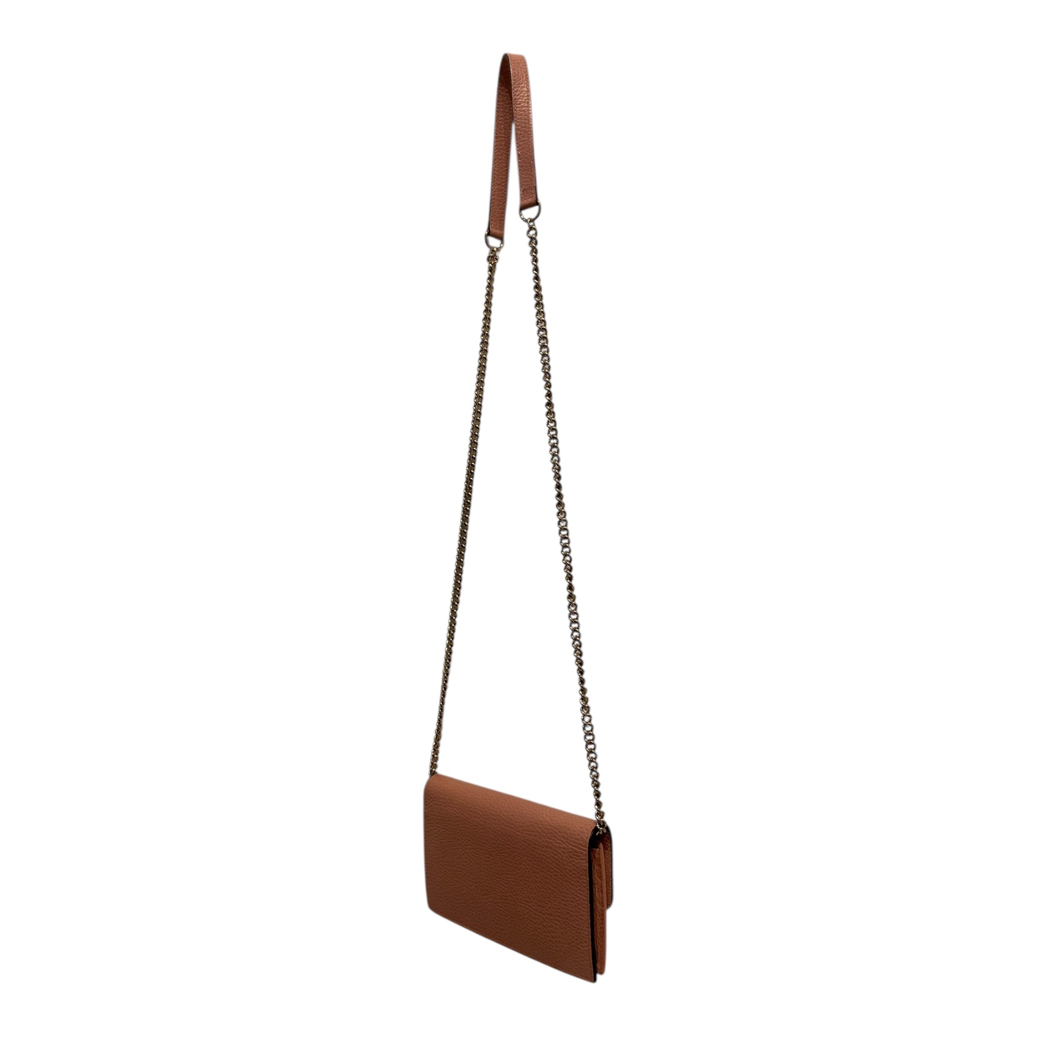 GUCCI/Cross Body Bag/Leather/PNK/INTERLOCKING GG CHAIN view 2
